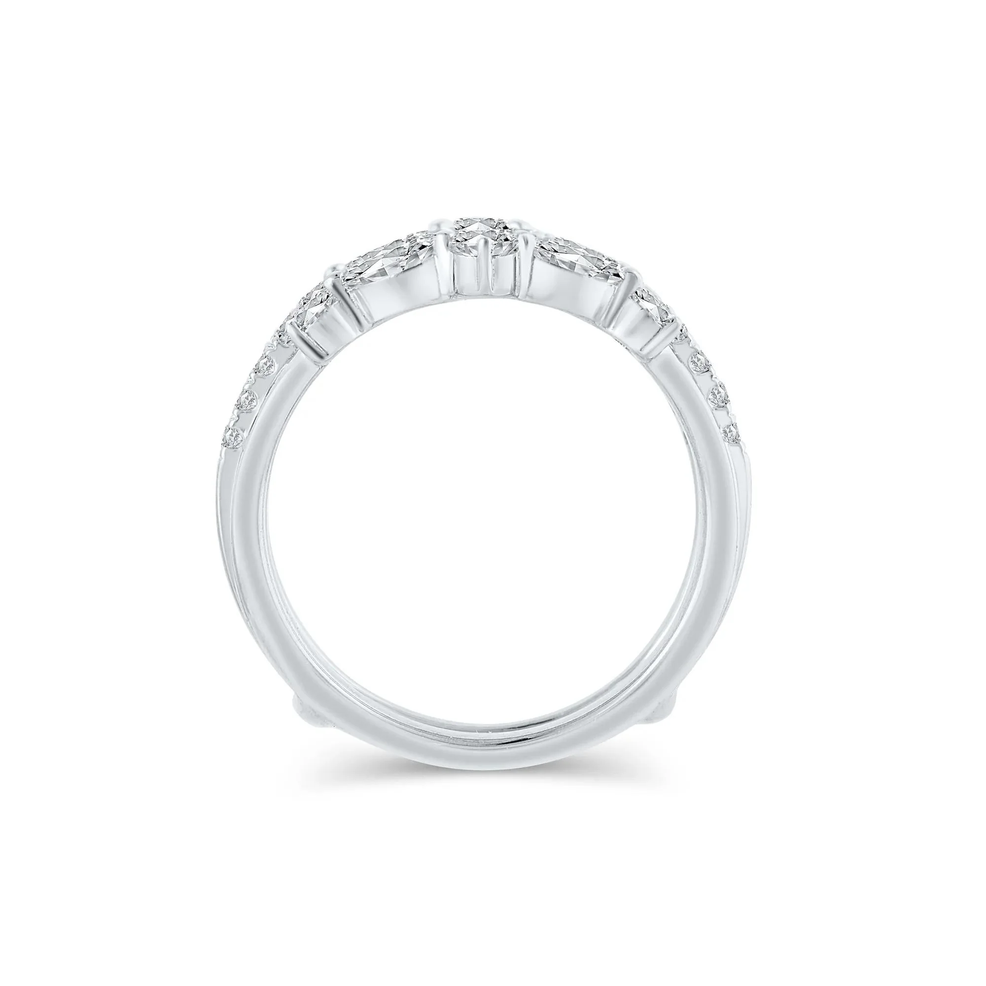 1/4 CT. Tw. Lab Grown Diamond Insert 14K White Gold (1-) Ring Round Brilliant Cut Size 8.5 - Image 2