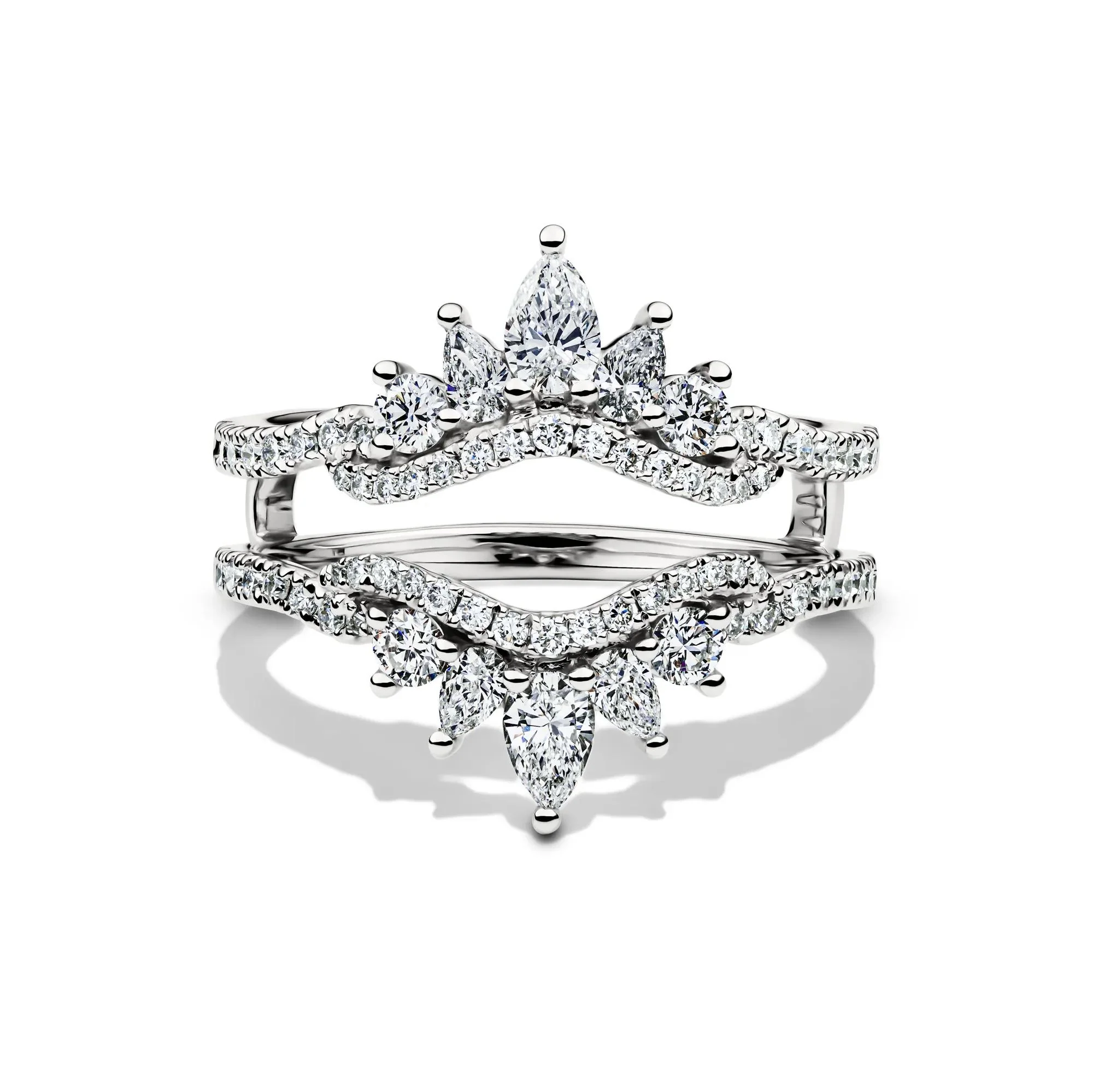 1 CT. Tw. Lab Grown Diamond Ring Insert 14K White Gold Size 6.5 5mm
