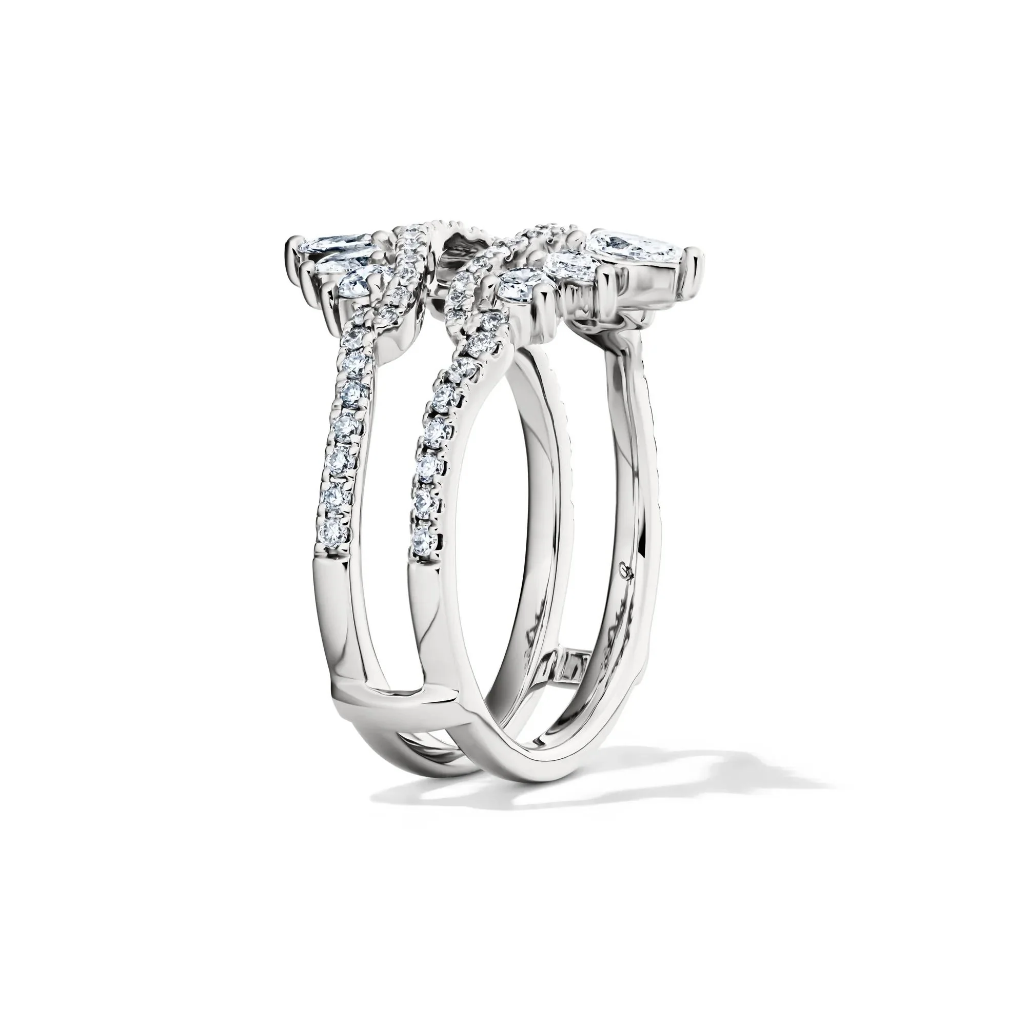 1 CT. Tw. Lab Grown Diamond Ring Insert 14K White Gold Size 8 5mm - Image 3