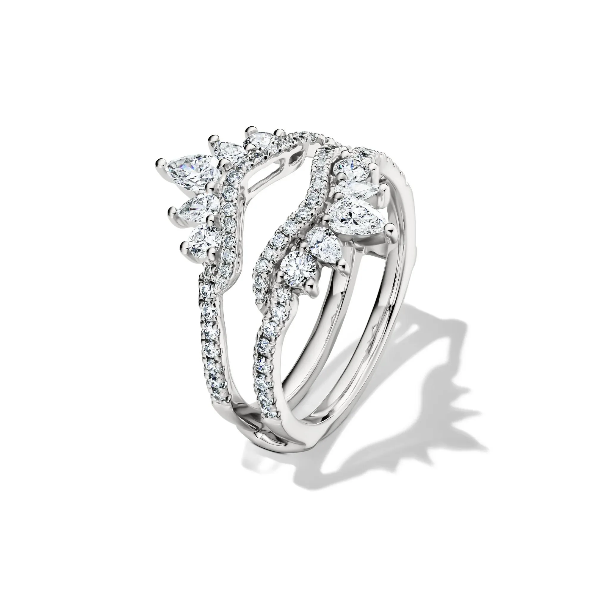 1 CT. Tw. Lab Grown Diamond Ring Insert 14K White Gold Size 8 5mm - Image 4