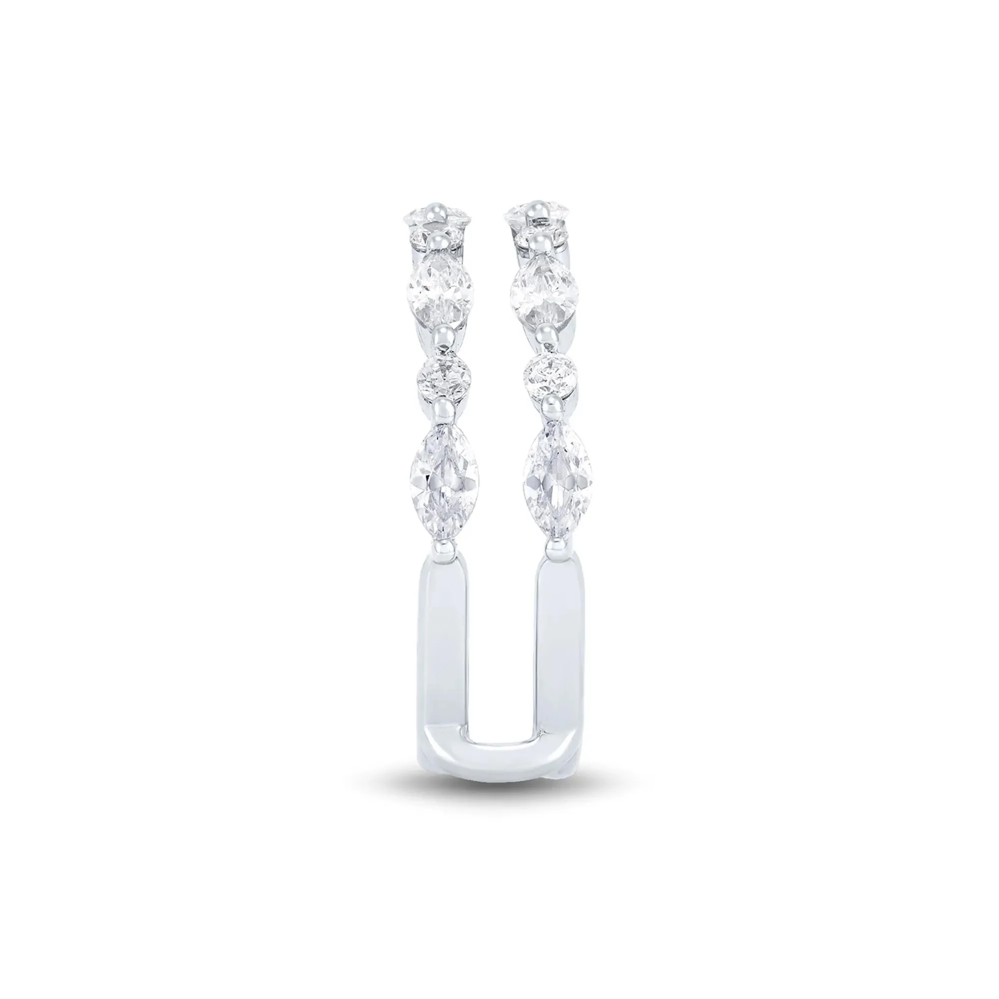 1/4 CT. Tw. Lab Grown Diamond Insert 14K White Gold (1-) Ring Round Brilliant Cut Size 7.5 1mm - Image 3