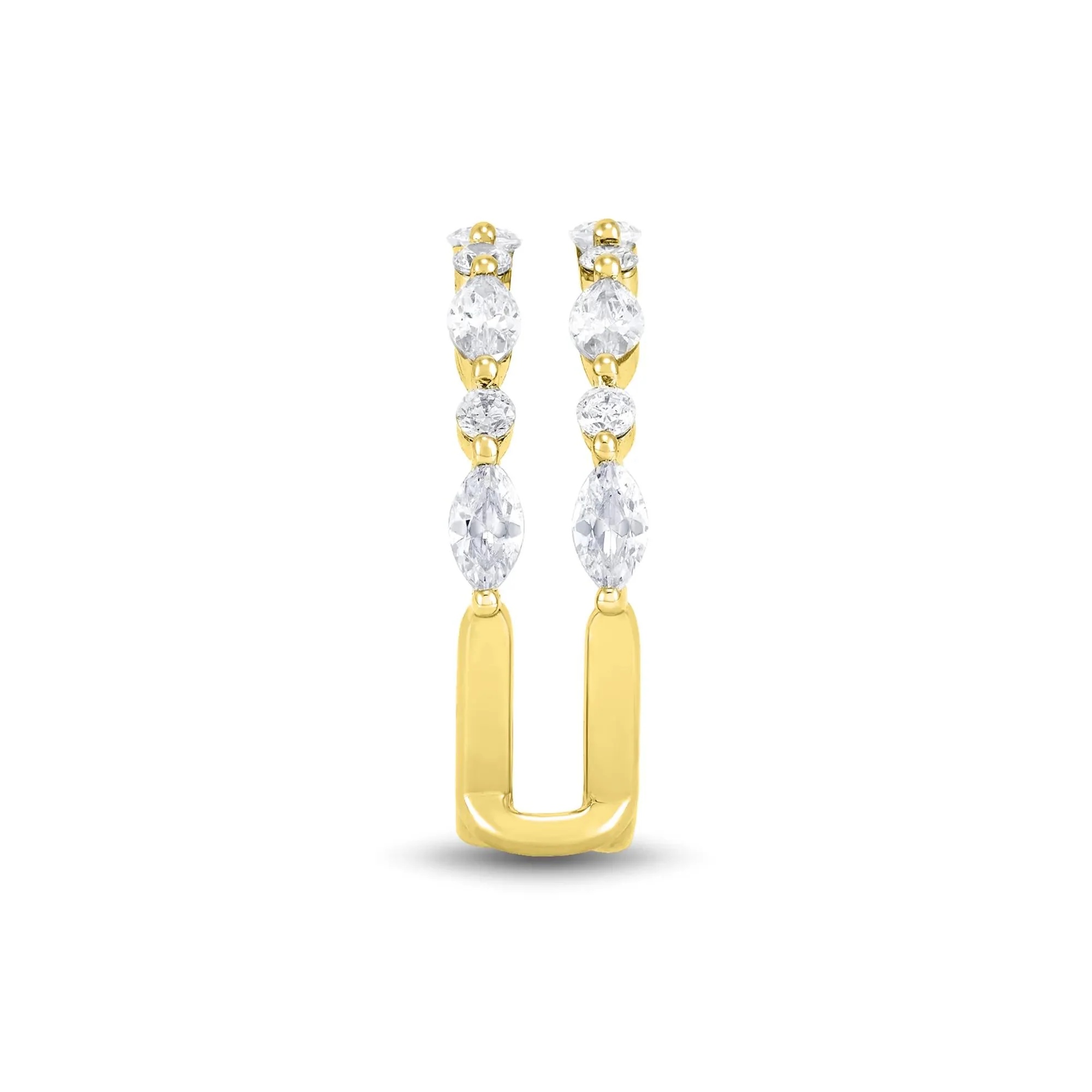 1/4 CT. Tw. Lab Grown Diamond Ring Insert 14K Yellow Gold Round Brilliant Cut Size 7 1mm - Image 3
