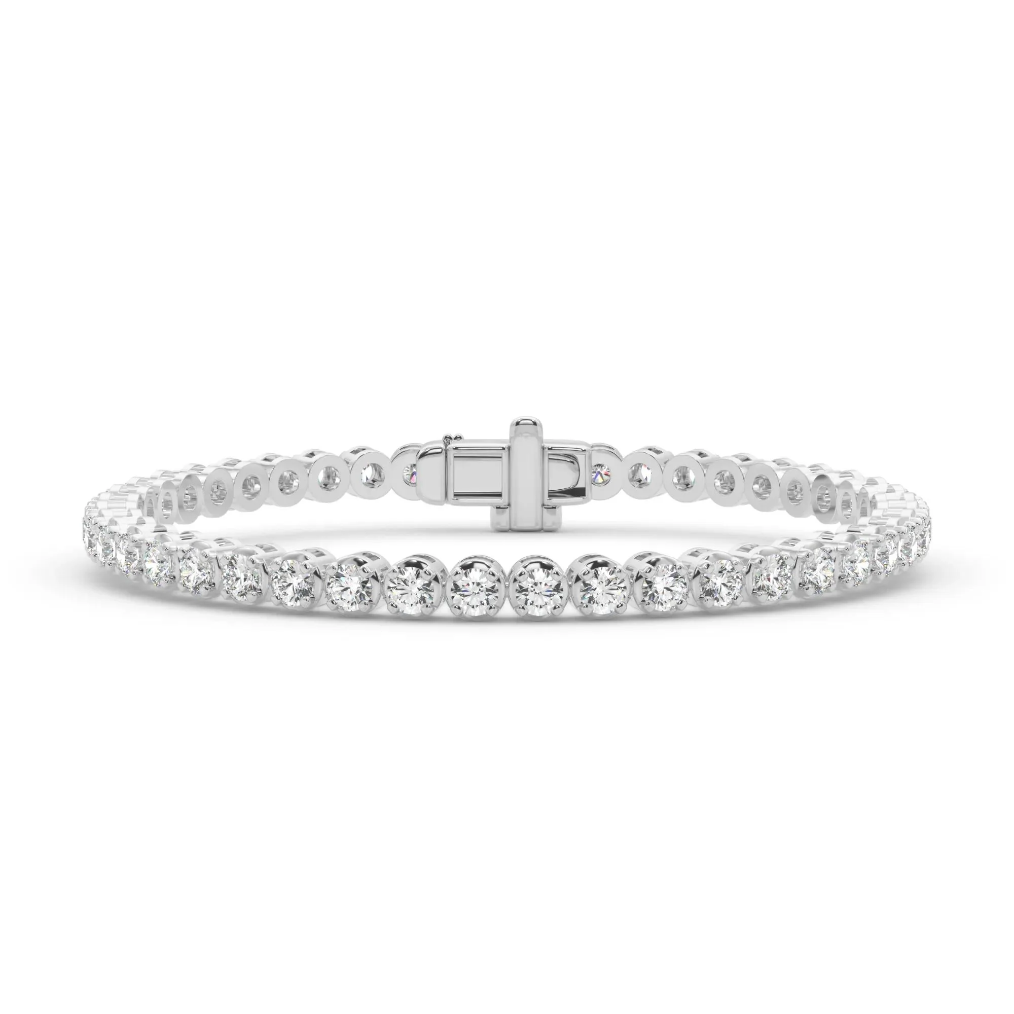 5 1/3 CT. Tw. Lab Grown Diamond Tennis Bracelet 14K White Gold Size 2.00mm