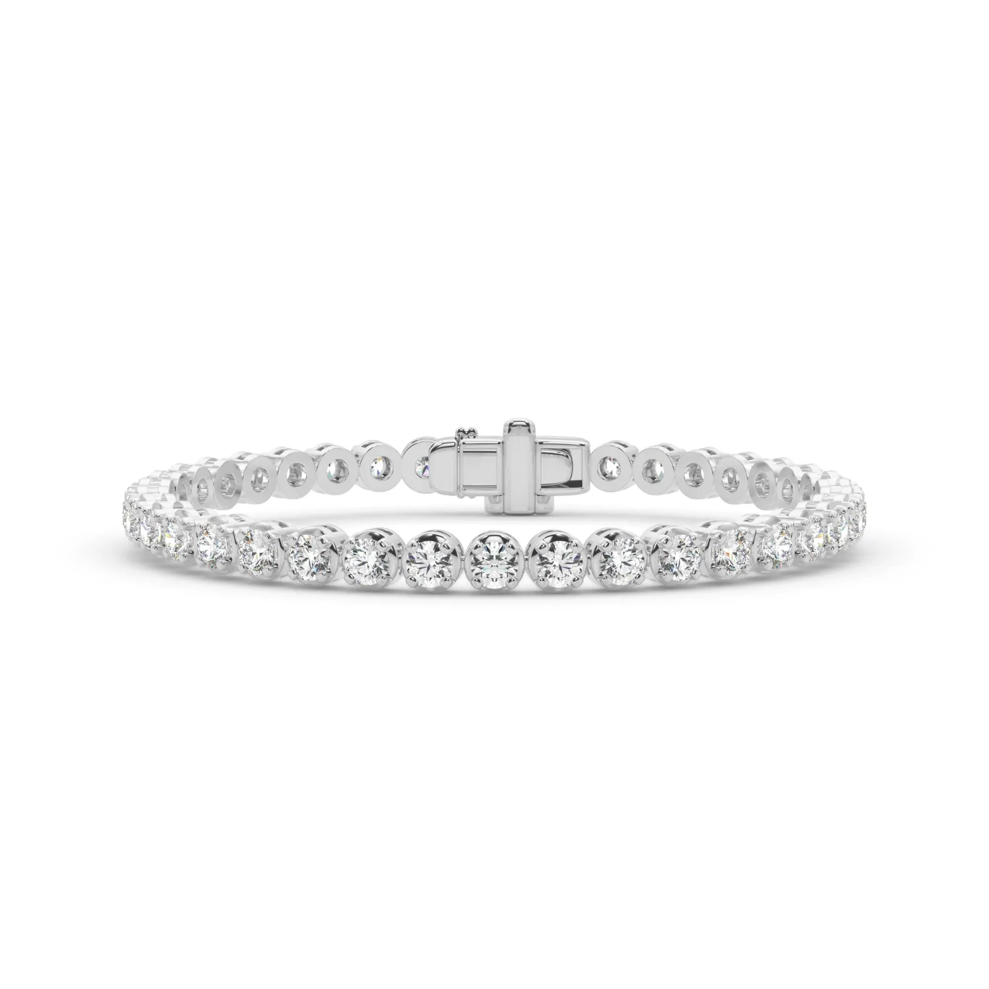 6 5/8 CT. Tw. Lab Grown Diamond Tennis Bracelet 14K White Gold Size 2.00mm
