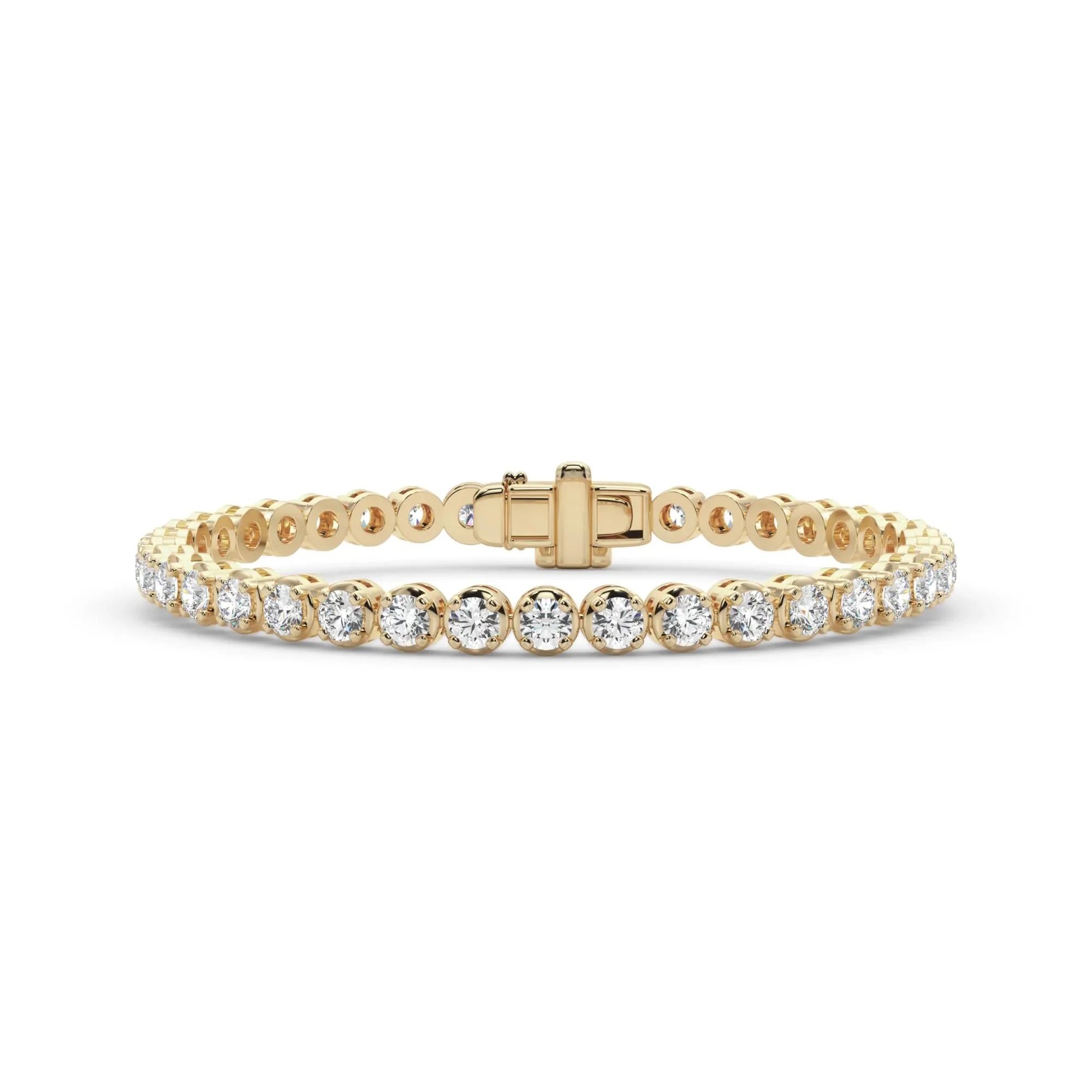 8 5/8 CT. Tw. Lab Grown Diamond Tennis Bracelet 14K Yellow Gold Size 2.00mm