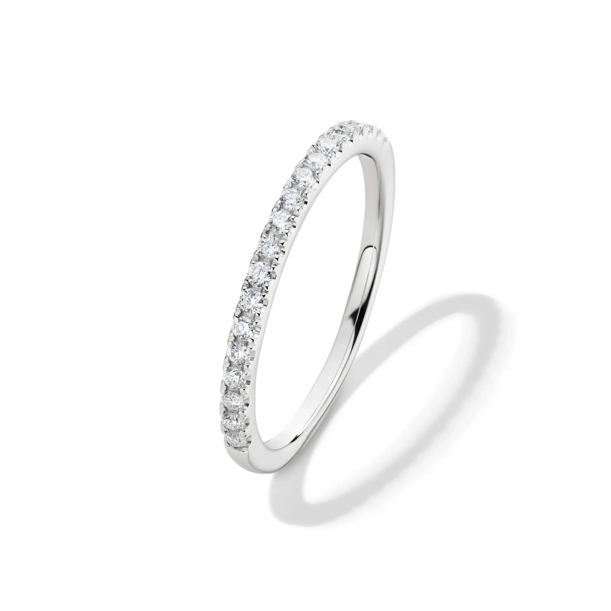 Lab Grown Diamond Wedding Set 14K White Gold (3 ½ CT. Tw.) Ring Round Brilliant Cut Size 8.5 - Image 6
