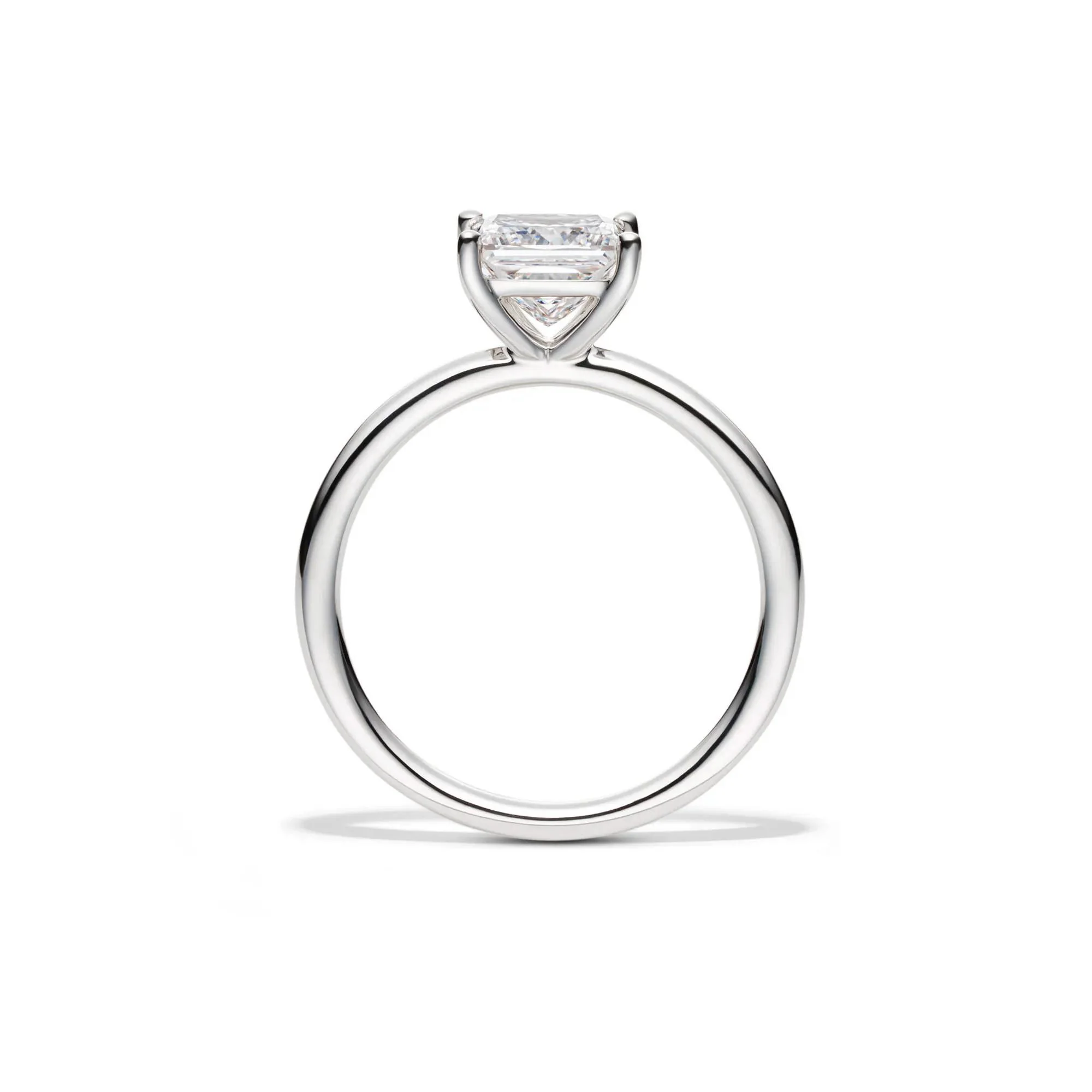 Lab Grown Diamond Princess-Cut Solitaire Engagement Ring 14K White Gold (1/2 CT.) Size 11.5 2mm - Image 2