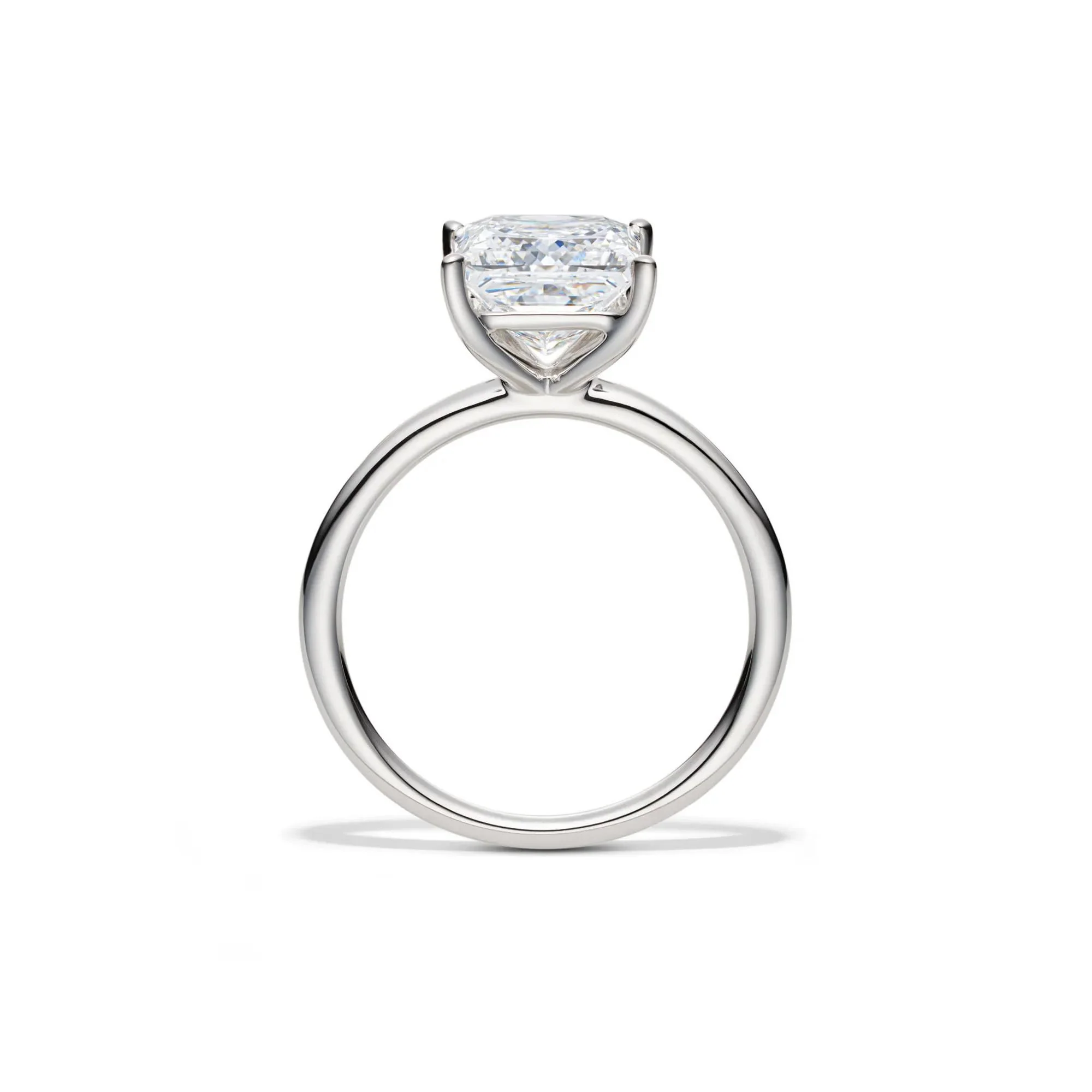 Lab Grown Diamond Princess-Cut Solitaire Engagement Ring 14K White Gold (3 CT.) Size 5 2mm - Image 2