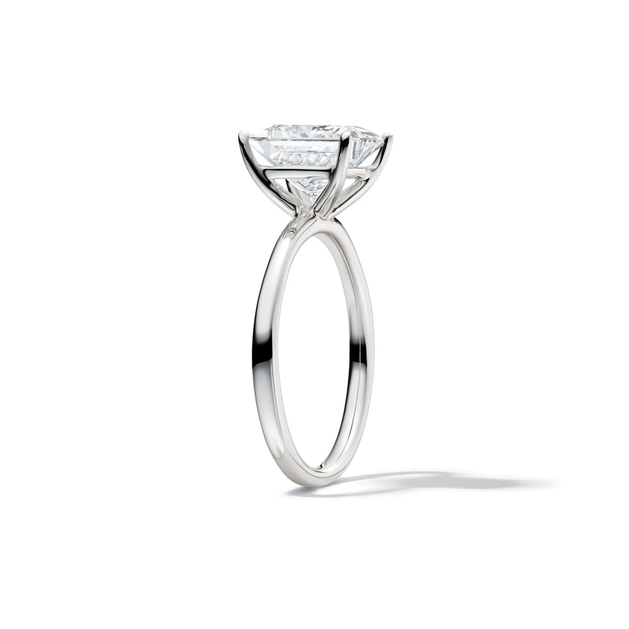 Lab Grown Diamond Princess-Cut Solitaire Engagement Ring 14K White Gold (3 CT.) Size 9.5 2mm - Image 3