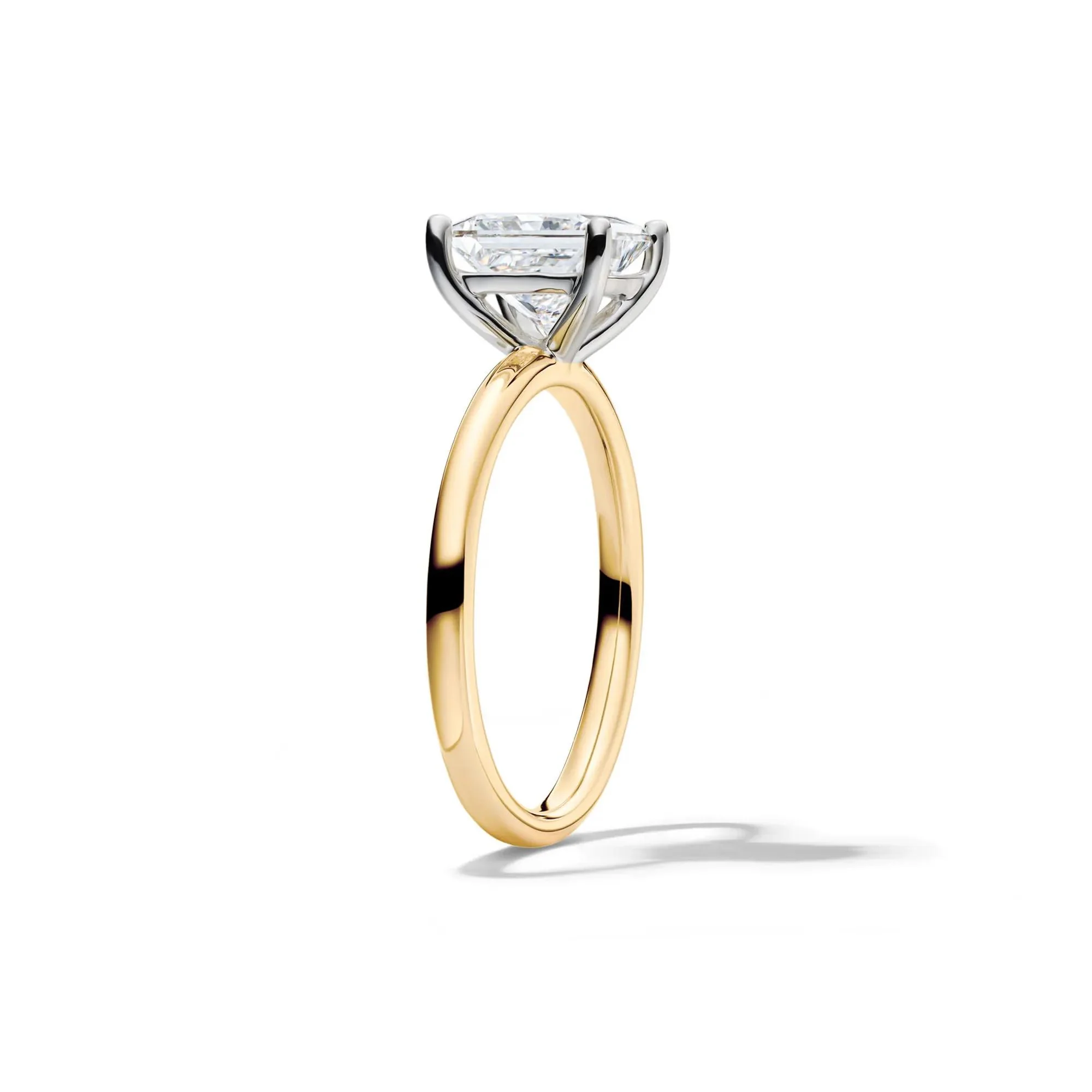 Lab Grown Diamond Princess-Cut Solitaire Engagement Ring 14K Yellow Gold (2 CT.) Size 11.5 2mm - Image 3