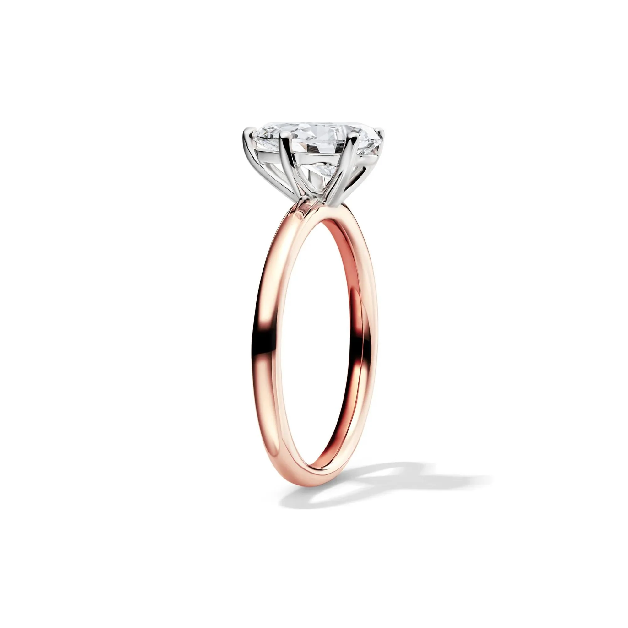 Lab Grown Diamond Pear-Shaped Solitaire Engagement Ring 14K Rose Gold (1/2 CT.) Size 10 2mm - Image 3