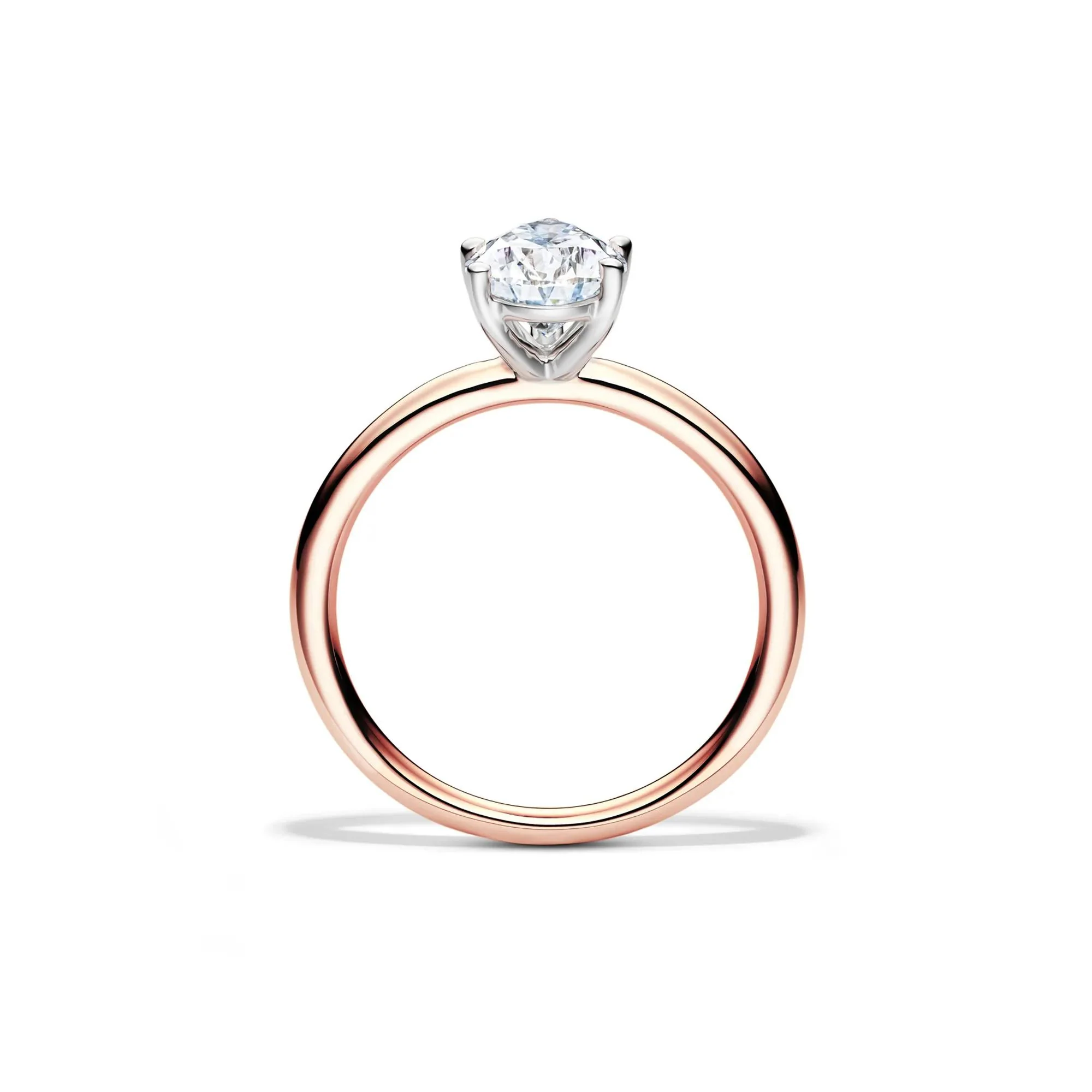 Lab Grown Diamond Pear-Shaped Solitaire Engagement Ring 14K Rose Gold (1/2 CT.) Size 4.5 2mm - Image 2