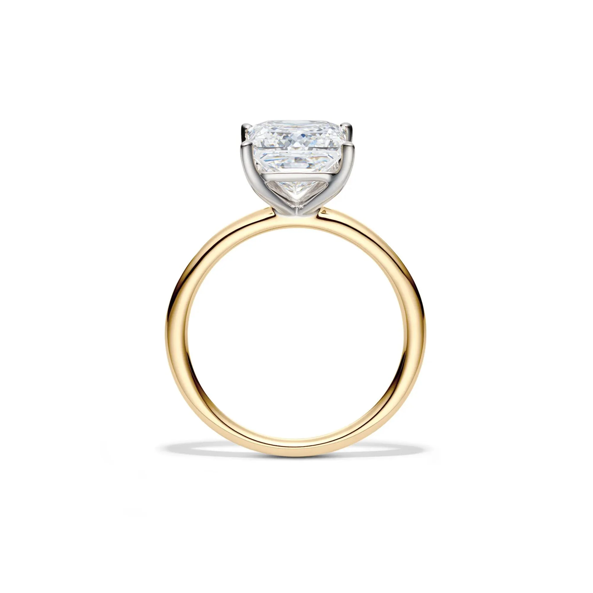 Lab Grown Diamond Princess-Cut Solitaire Engagement Ring 14K Yellow Gold (3 CT.) Size 4.5 2mm - Image 2