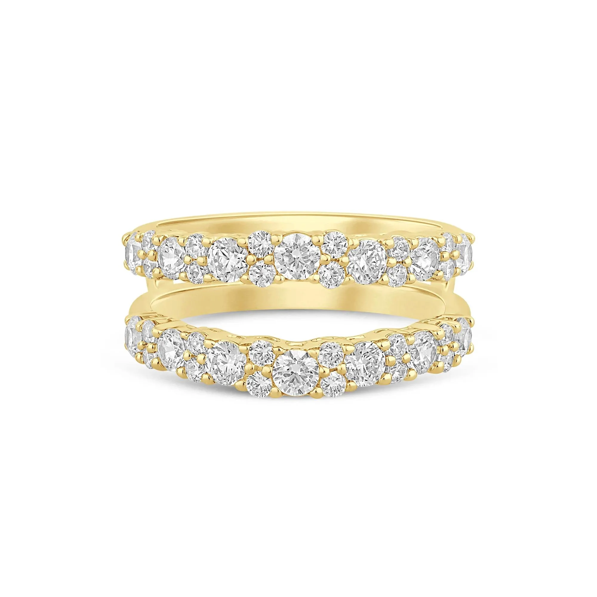 1 3/8 CT. Tw. Lab Grown Diamond Ring Enhancer 14K Yellow Gold Size 8 6mm