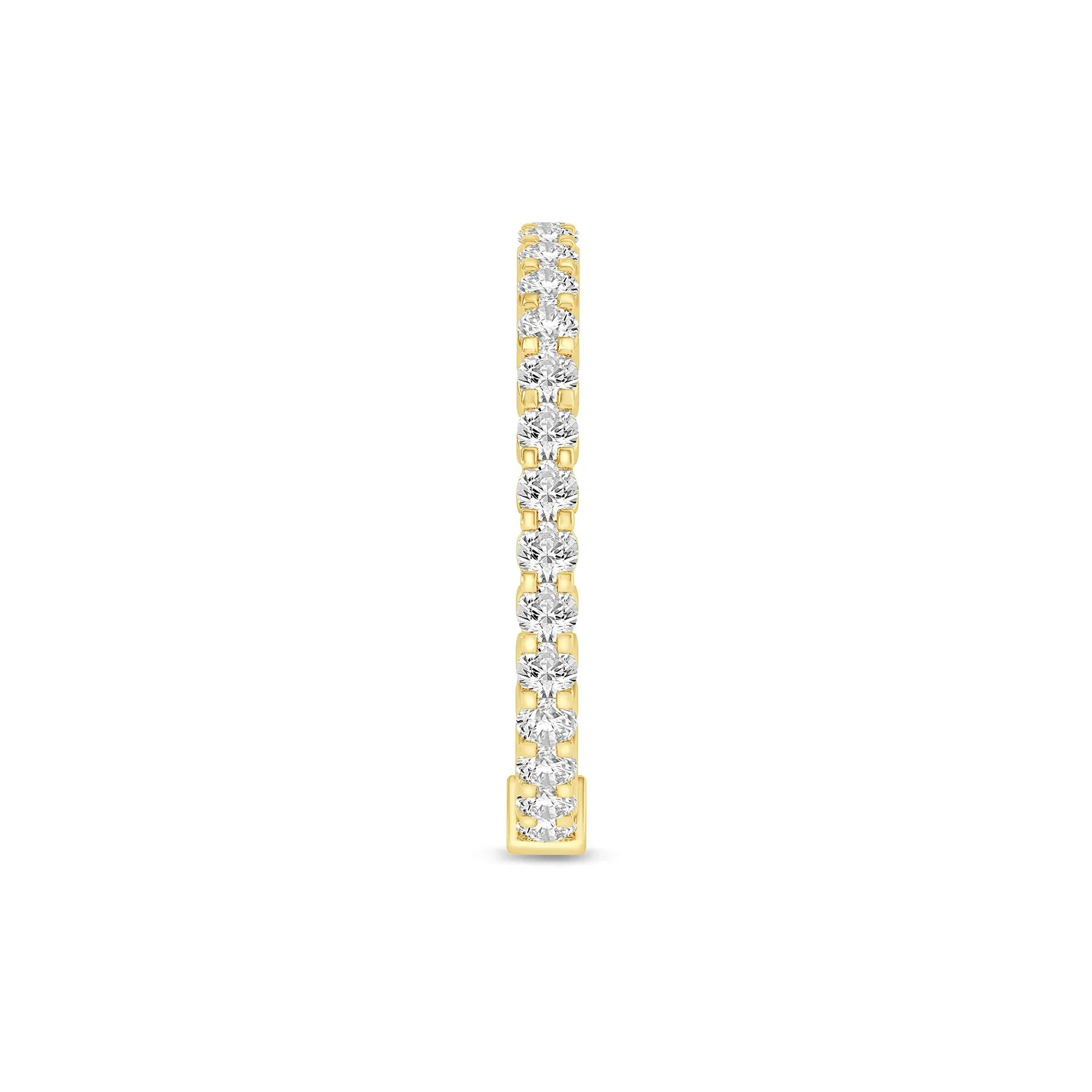 1 CT. Tw. Round-Cut Sizeable Diamond Eternity Band Ring 14K Yellow Gold Size 5 2mm - Image 3