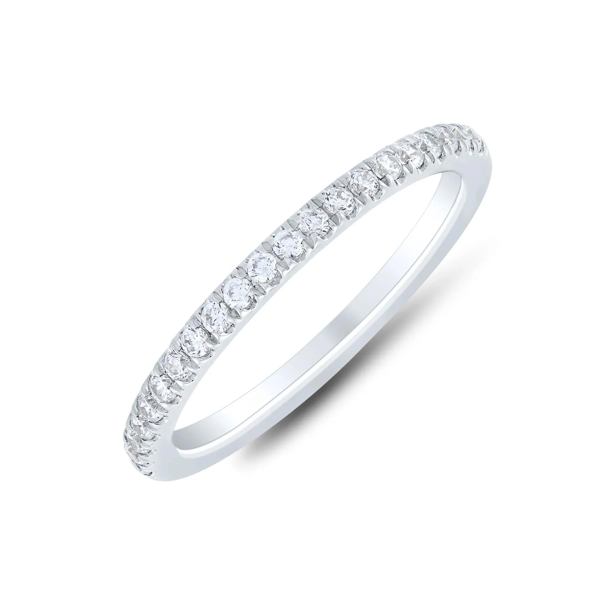 4 CT. Tw. Lab Grown Diamond Bridal Set 14K White Gold Ring Round Brilliant Cut Size 7 1mm - Image 5