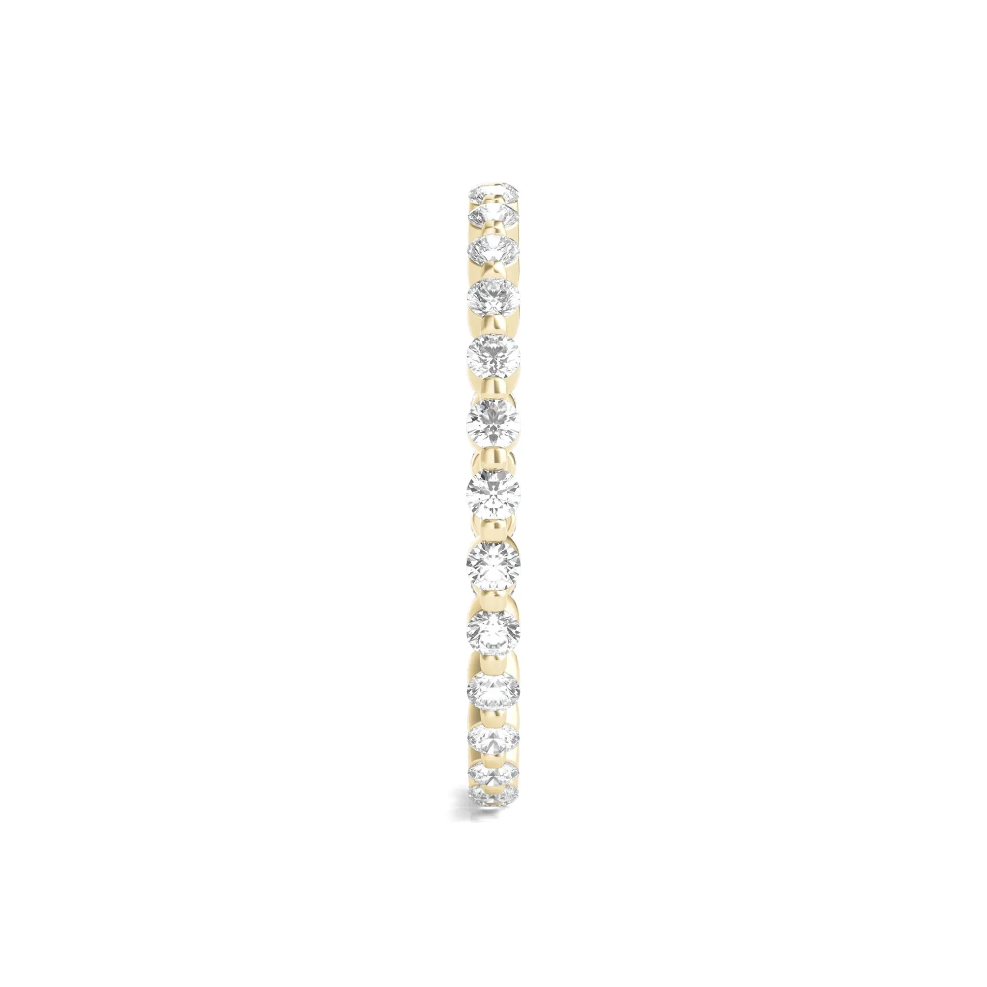 1/2 CT. Tw. Round Brilliant-Cut Lab Grown Diamond Eternity Band Ring 14K Yellow Gold Size 7.5 - Image 3