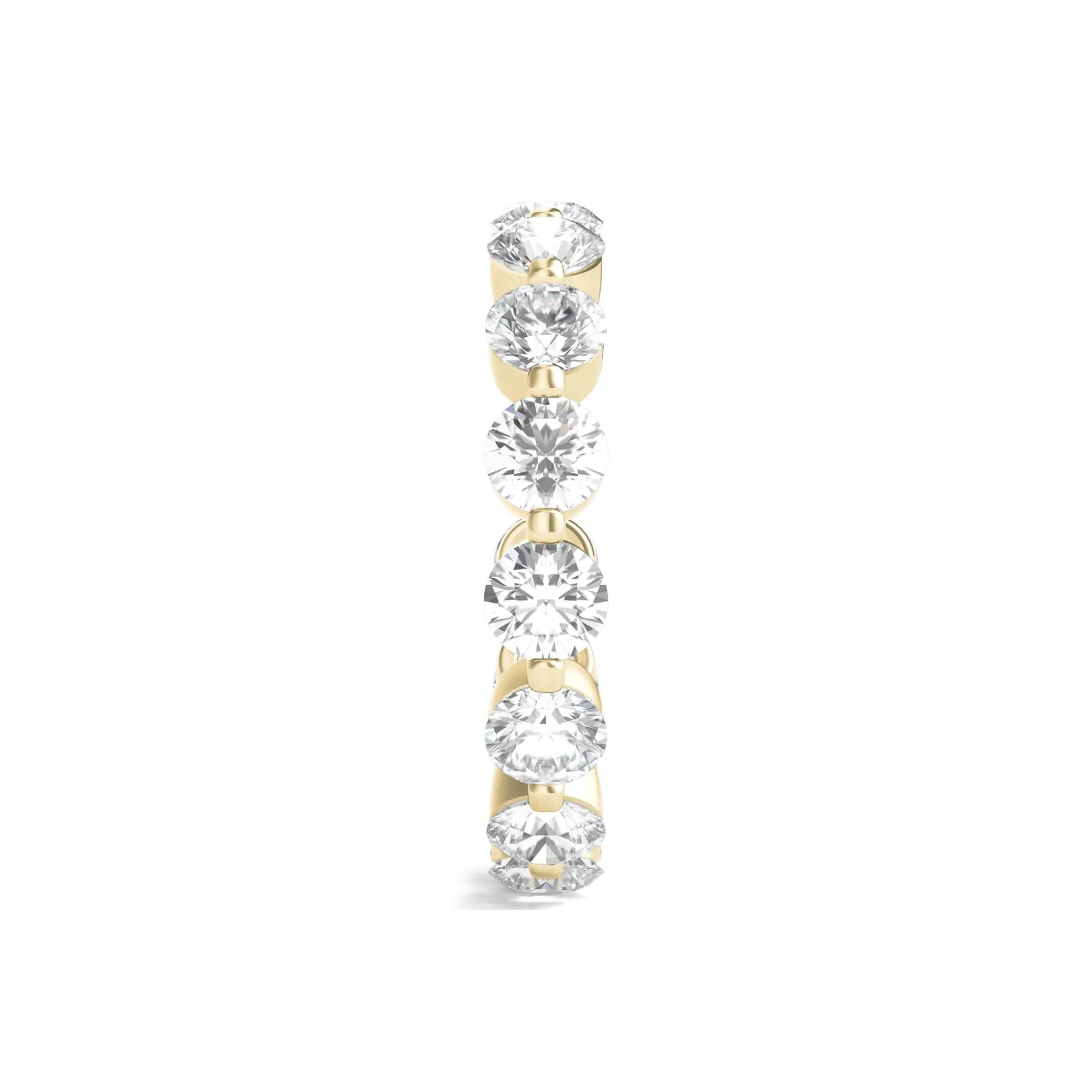 3 CT. Tw. Round Brilliant-Cut Lab Grown Diamond Eternity Band Ring 14K Yellow Gold Size 5.5 - Image 3