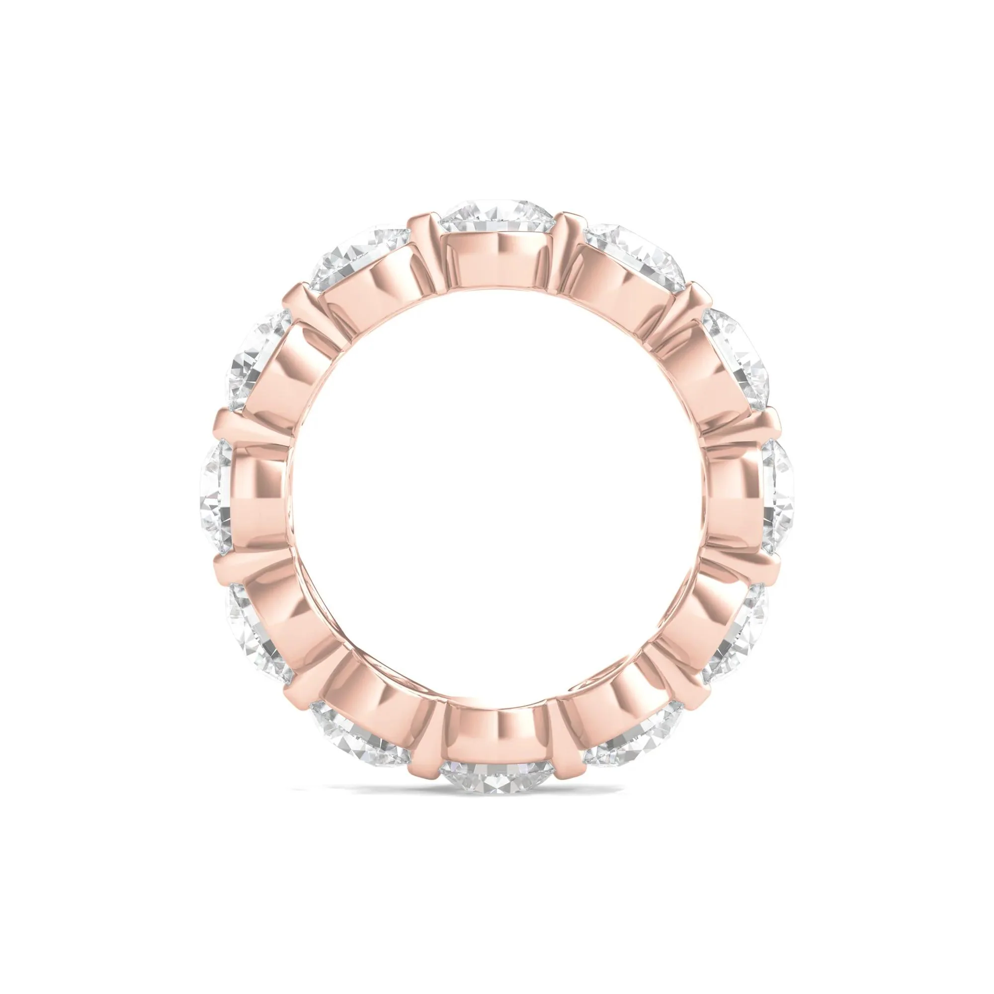 6 CT. Tw. Round Brilliant-Cut Lab Grown Diamond Eternity Band Ring 14K Rose Gold Size 9 - Image 2