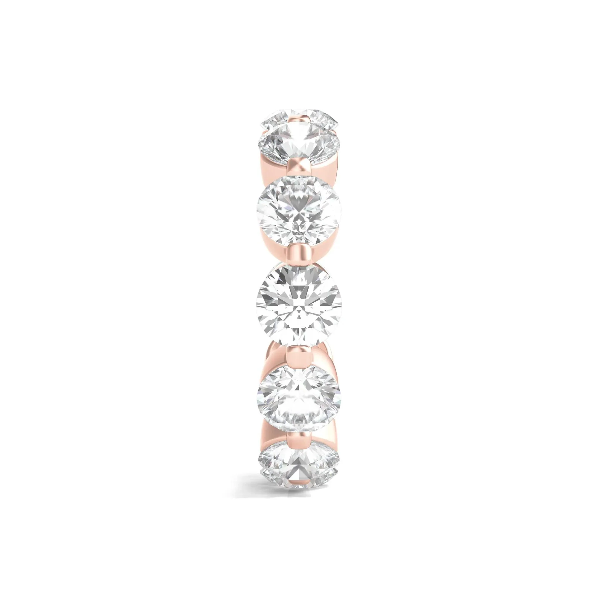 6 CT. Tw. Round Brilliant-Cut Lab Grown Diamond Eternity Band Ring 14K Rose Gold Size 9 - Image 3