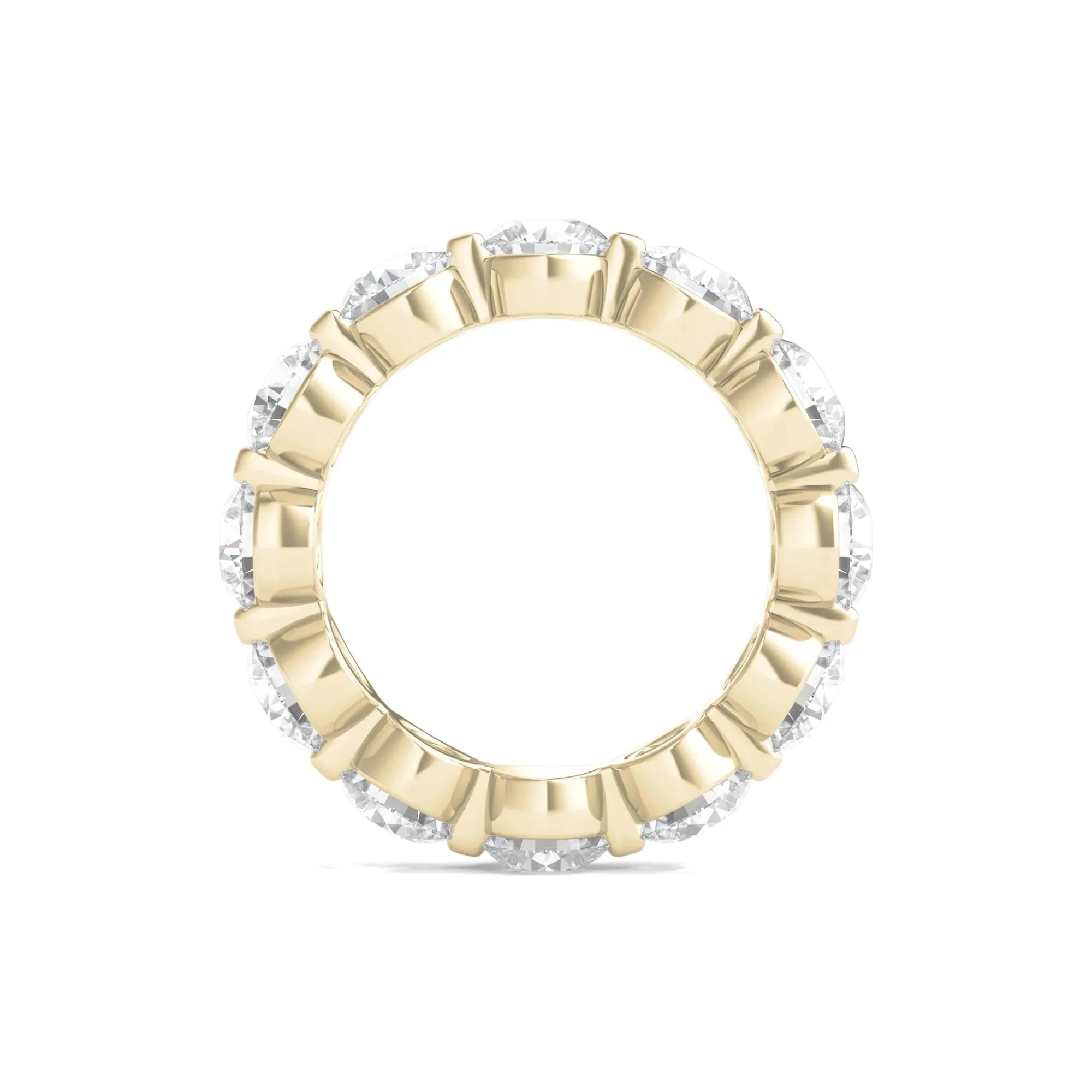 6 CT. Tw. Round Brilliant-Cut Lab Grown Diamond Eternity Band Ring 14K Yellow Gold Size 4.5 - Image 2