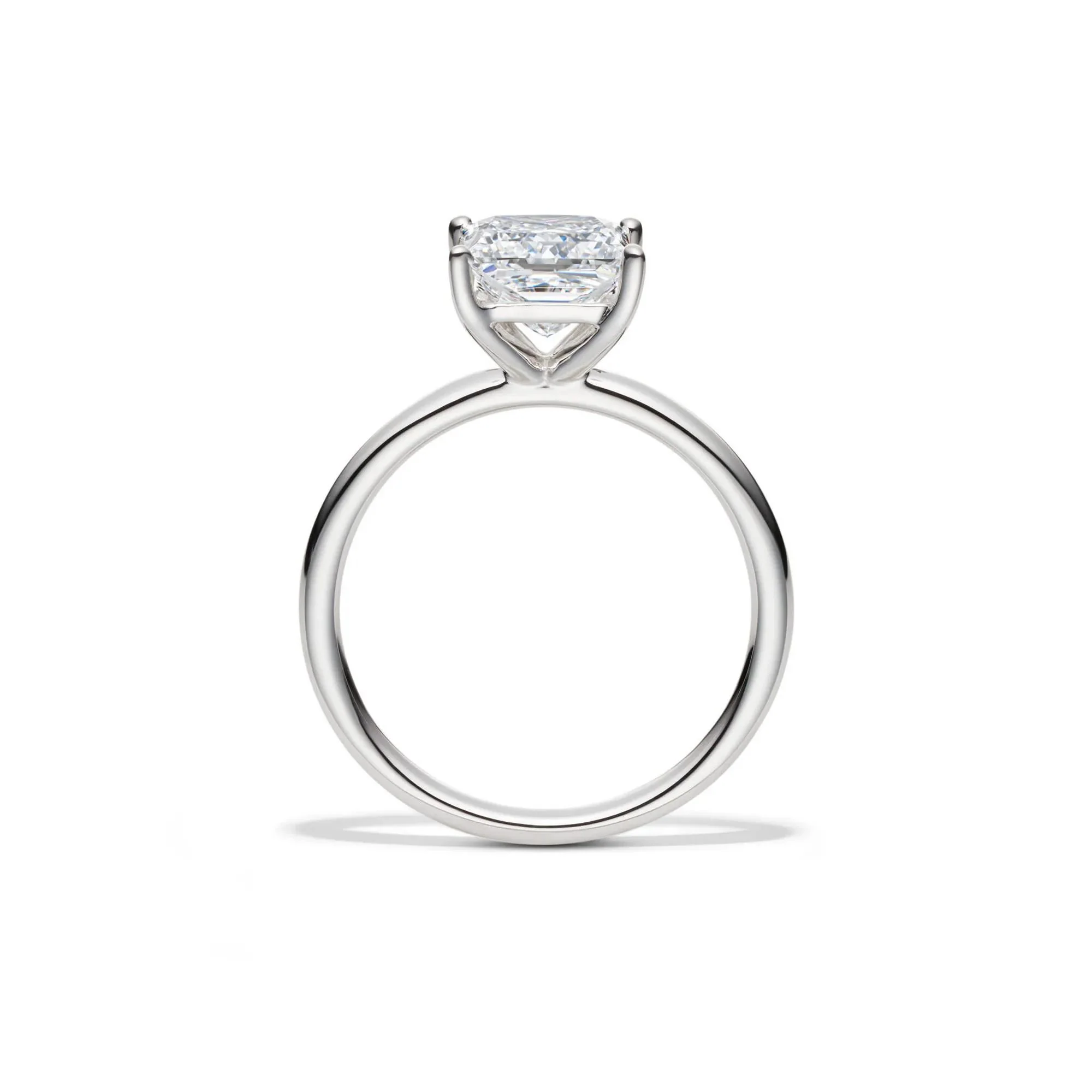 Lab Grown Diamond Princess-Cut Solitaire Engagement Ring Platinum (2 CT.) White Size 5.5 2mm - Image 2
