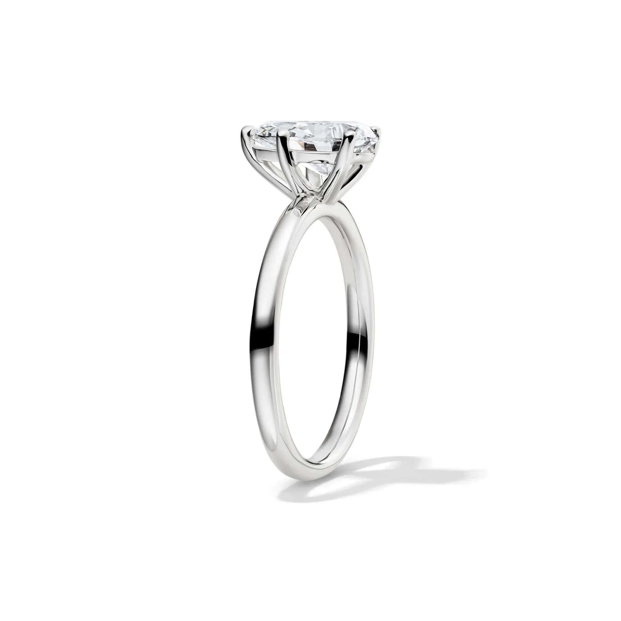 Lab Grown Diamond Pear-Shaped Solitaire Engagement Ring Platinum (1/2 CT.) White Size 10 2mm - Image 3