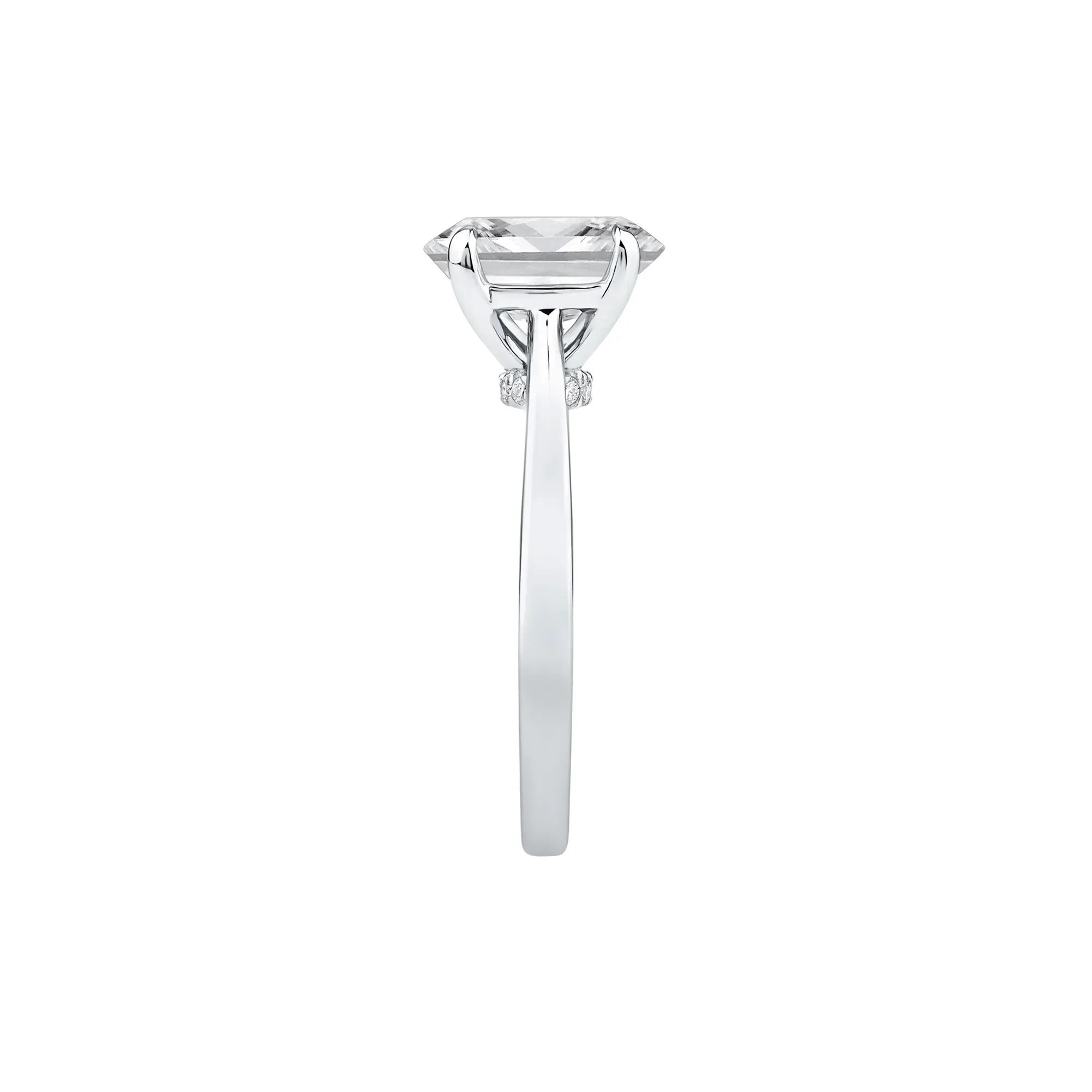 2 CT. Tw. Lab Grown Diamond Solitaire Engagement Ring Platinum Round Brilliant Cut White Size 10 - Image 3