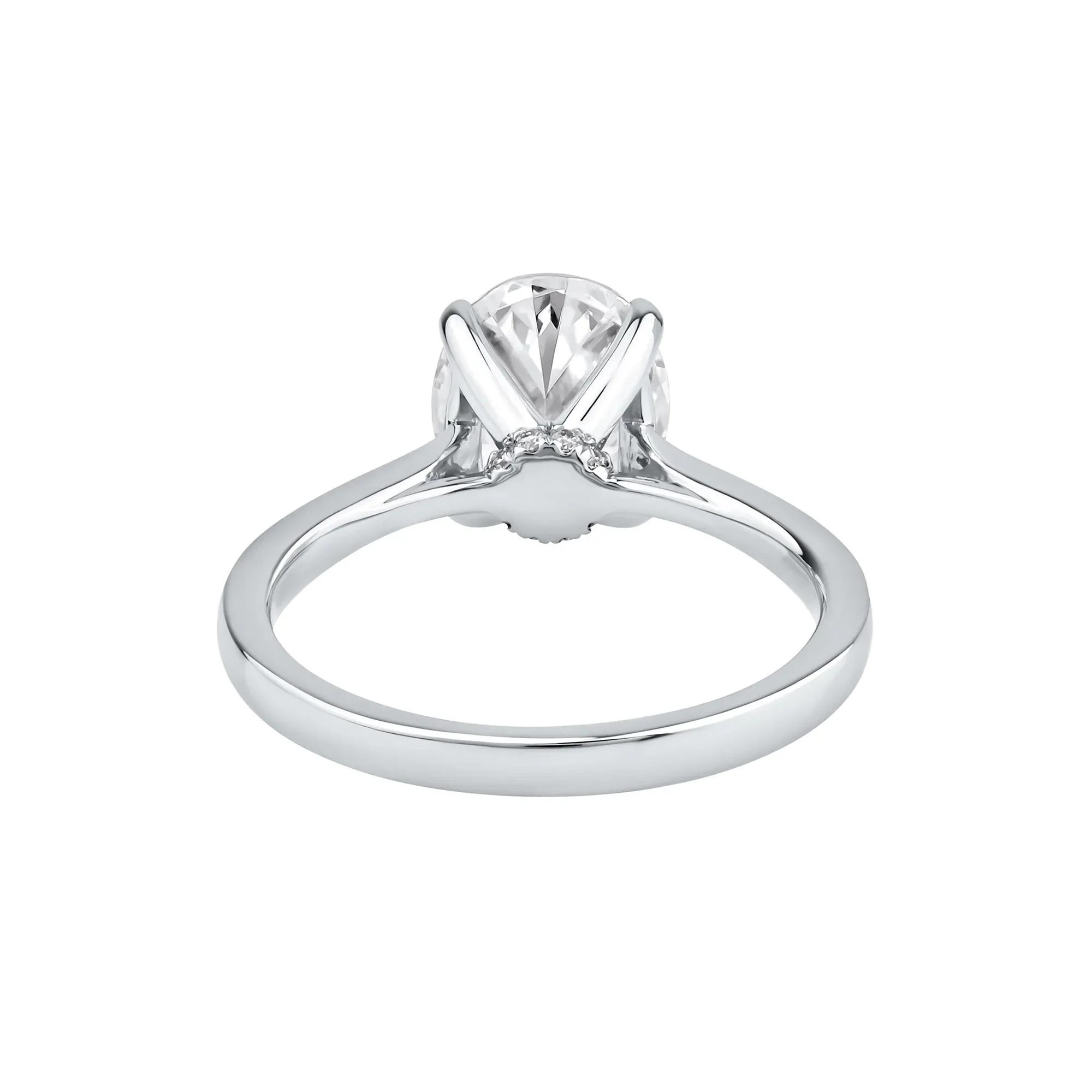 2 CT. Tw. Lab Grown Diamond Solitaire Engagement Ring Platinum Round Brilliant Cut White Size 8 - Image 5