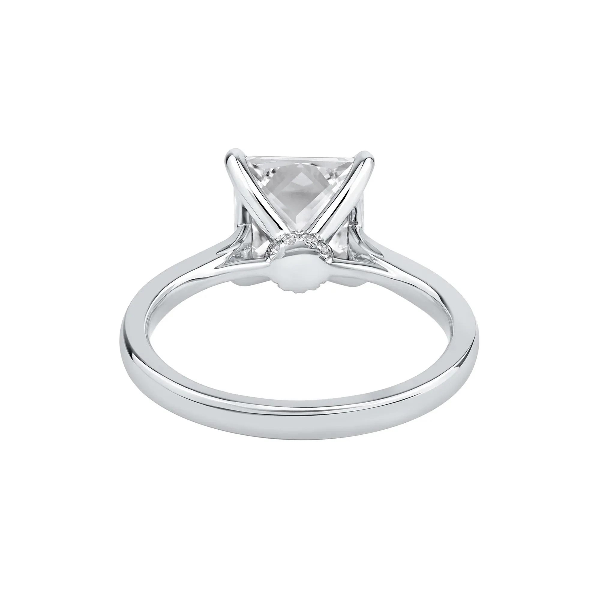 2 CT. Tw. Lab Grown Diamond Solitaire Engagement Ring Platinum Round Brilliant Cut White Size 8 - Image 5