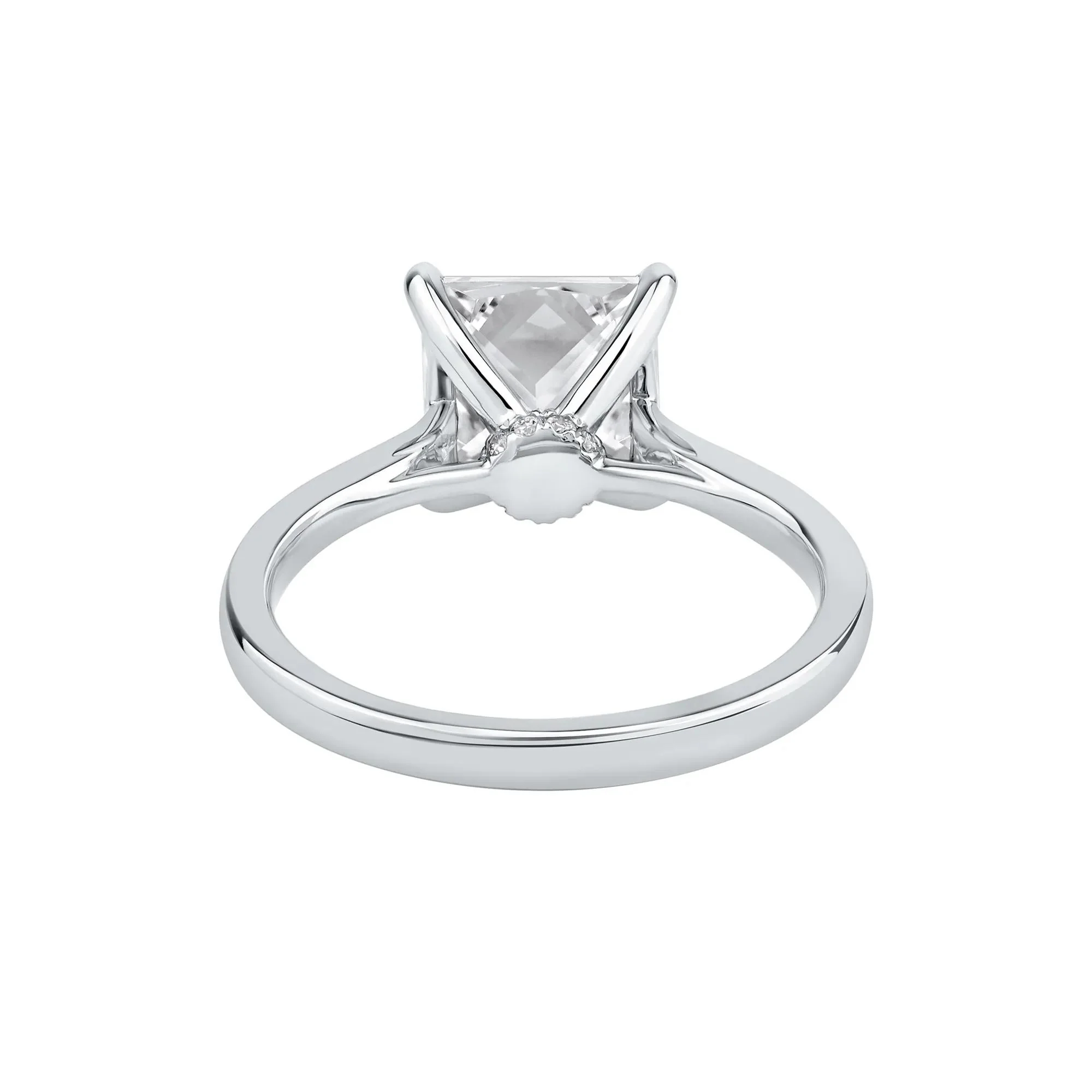 3 CT. Tw. Lab Grown Diamond Solitaire Engagement Ring Platinum Round Brilliant Cut White Size 10 - Image 5
