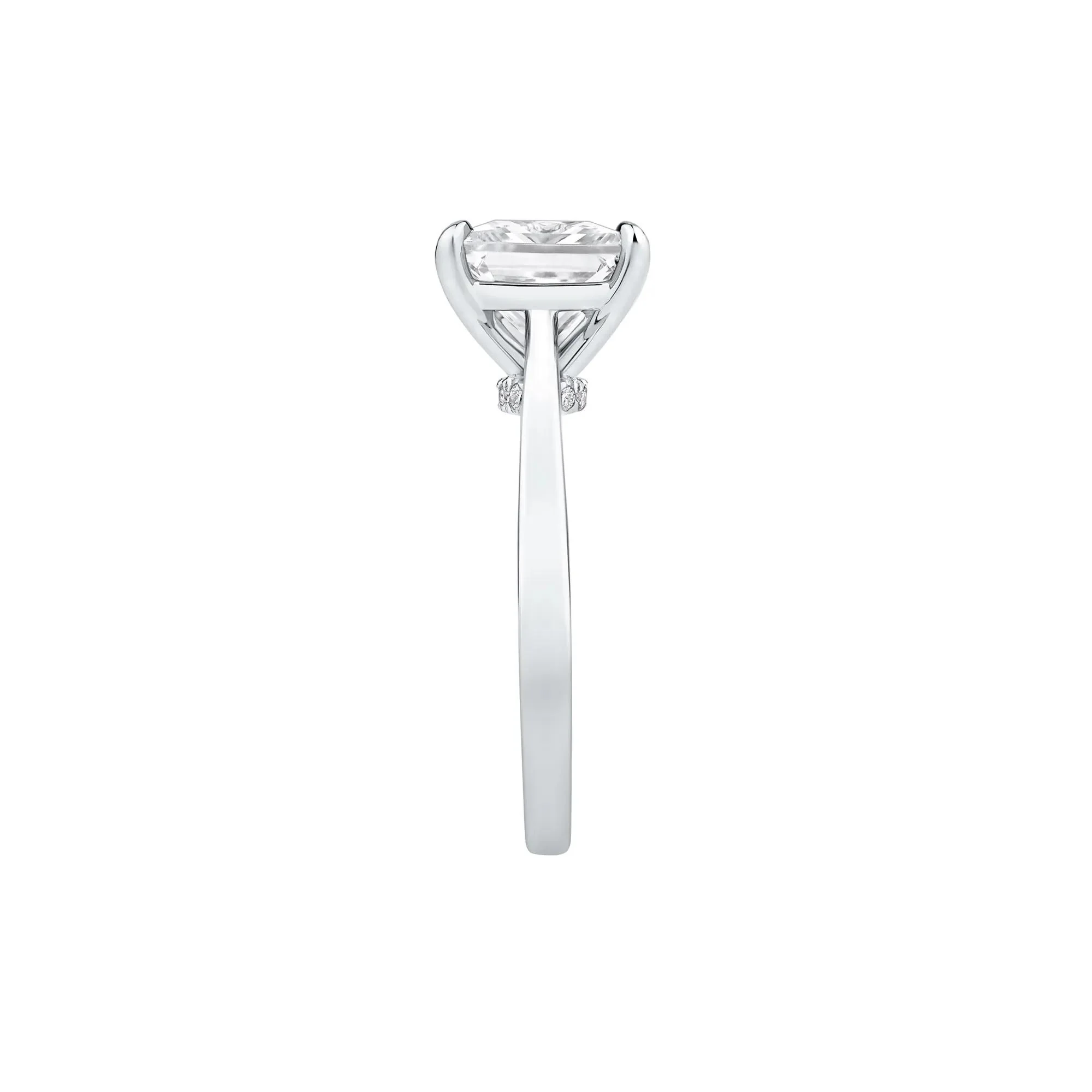 3 CT. Tw. Lab Grown Diamond Solitaire Engagement Ring Platinum Round Brilliant Cut White Size 11 - Image 3