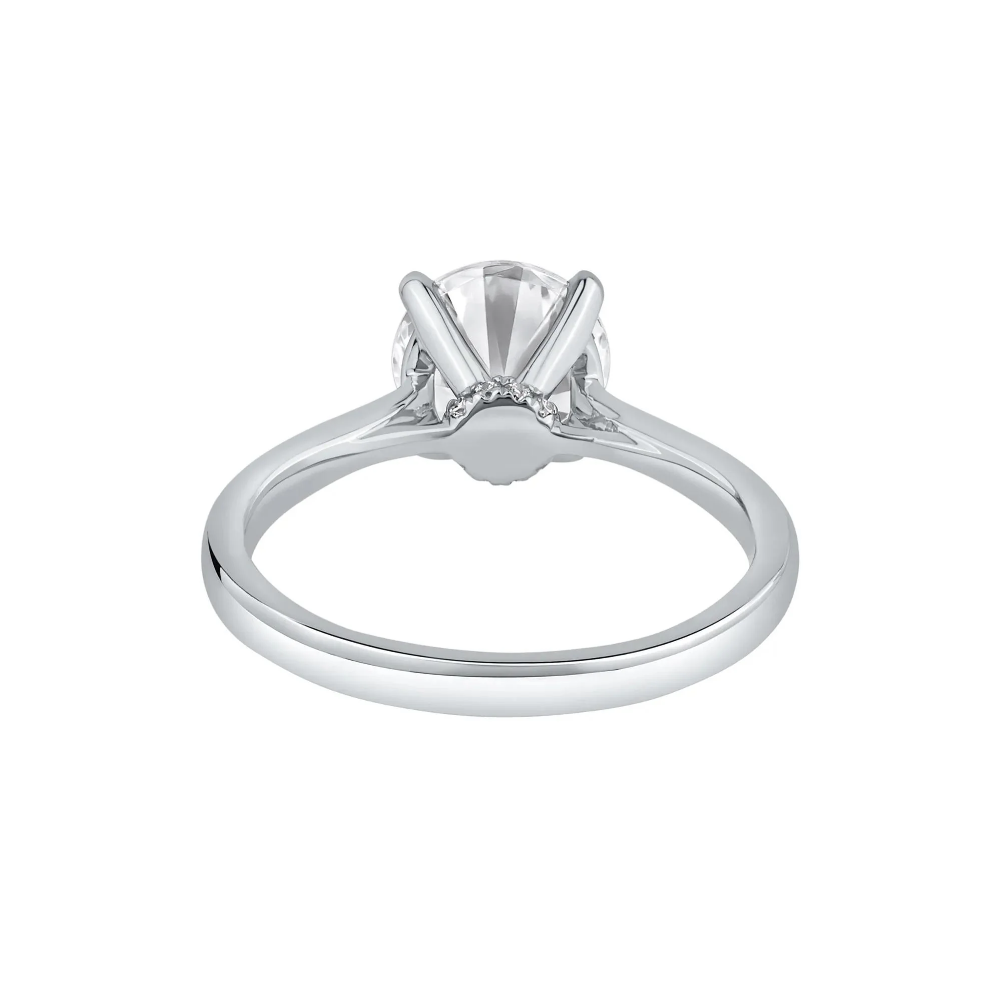 2 CT. Tw. Lab Grown Diamond Solitaire Engagement Ring Platinum Round Brilliant Cut White Size 10.5 - Image 5