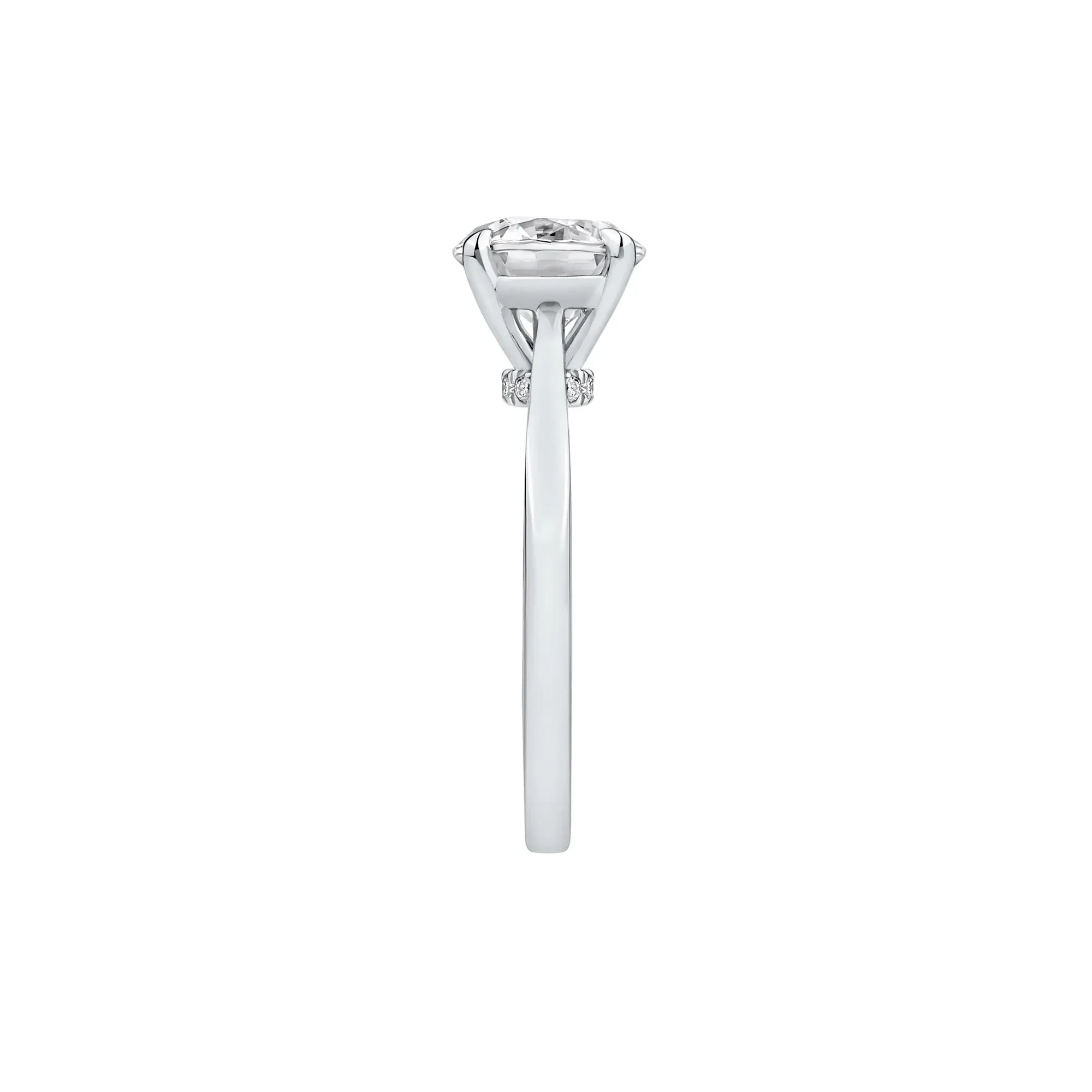 2 CT. Tw. Lab Grown Diamond Solitaire Engagement Ring Platinum Round Brilliant Cut White Size 12 - Image 3