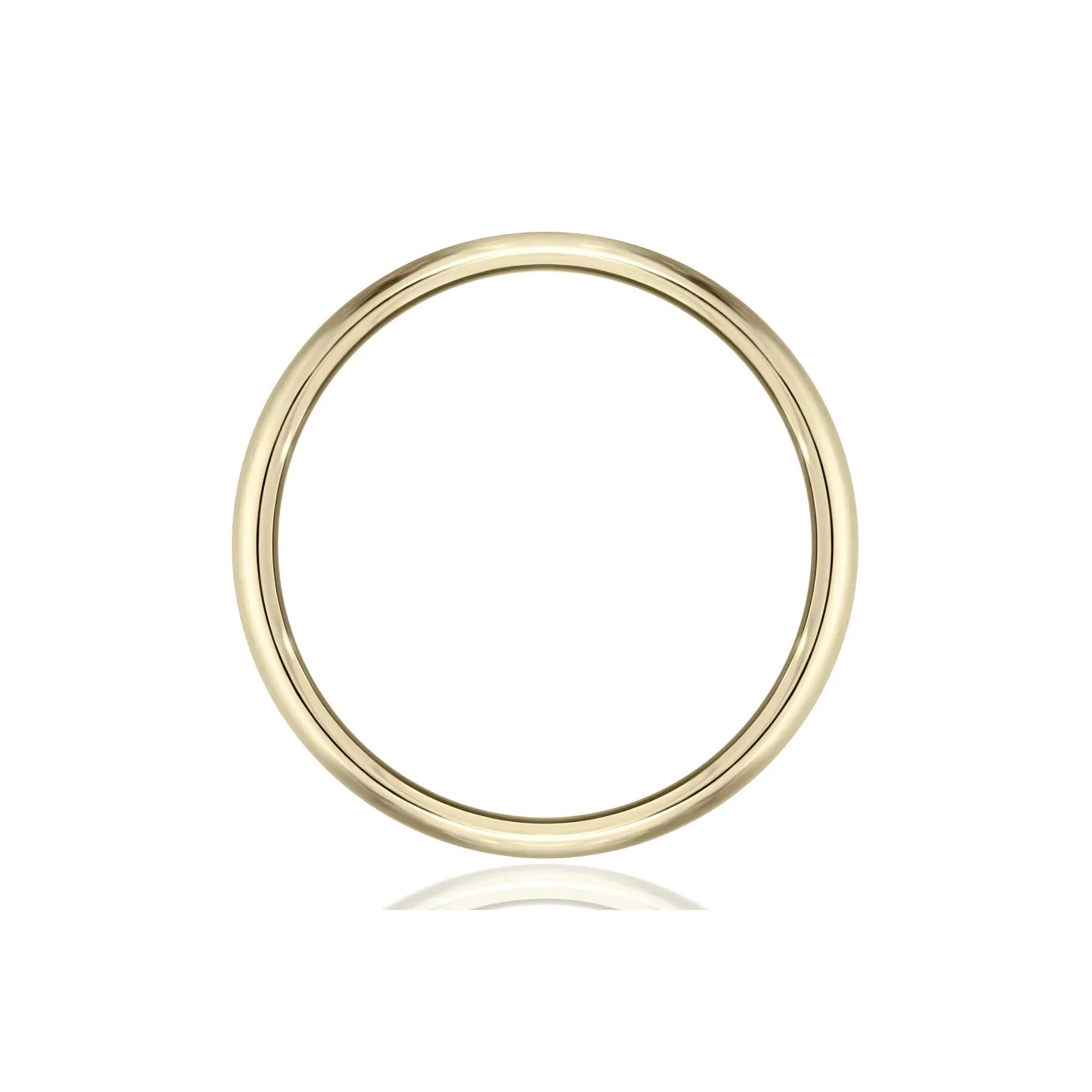 Wedding Band Ring 14K Yellow Gold Size 10.5 6.5mm - Image 2