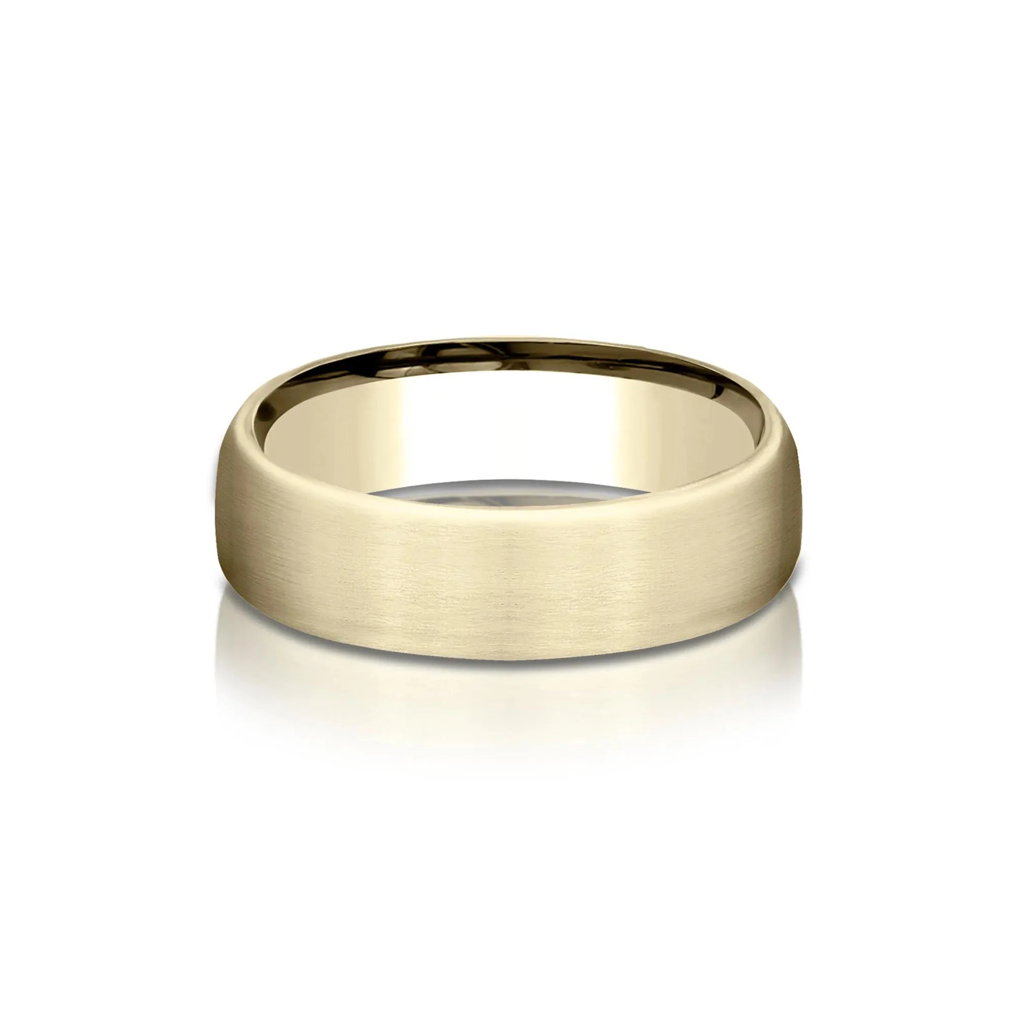 Wedding Band Ring 14K Yellow Gold Size 13 6.5mm