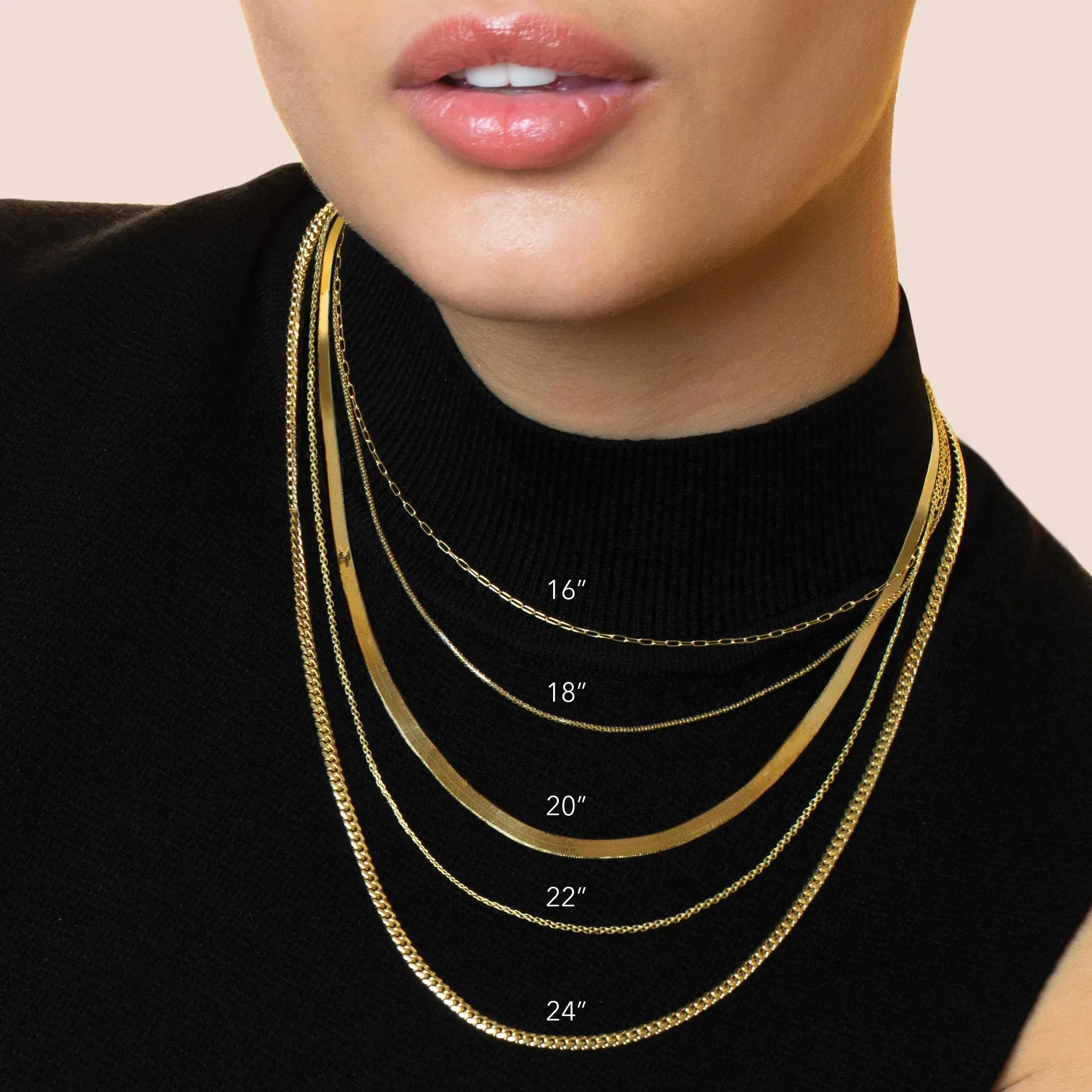 Glitter Hollow Rope Chain 14K Yellow Gold Necklace Size 20" - Image 4