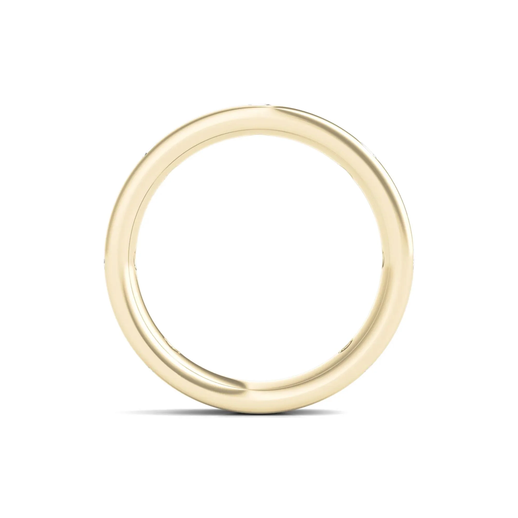 3/4 CT. Tw. Lab Grown Diamond Anniversary Band Ring 14K Yellow Gold Round Brilliant Cut Size 8.5 4mm - Image 2