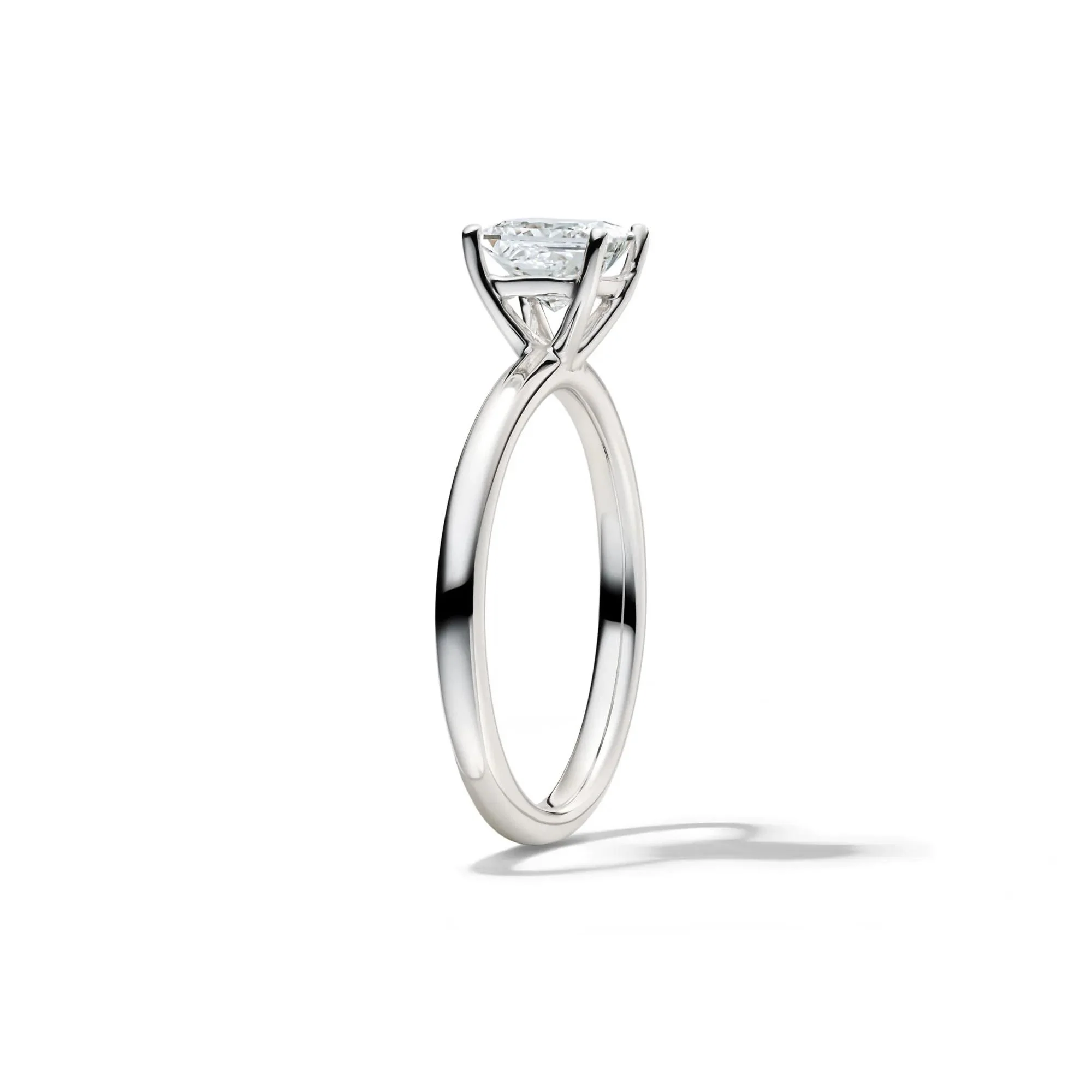 Lab Grown Diamond Princess-Cut Solitaire Engagement Ring 14K White Gold (1 CT.) Size 11.5 2mm - Image 3