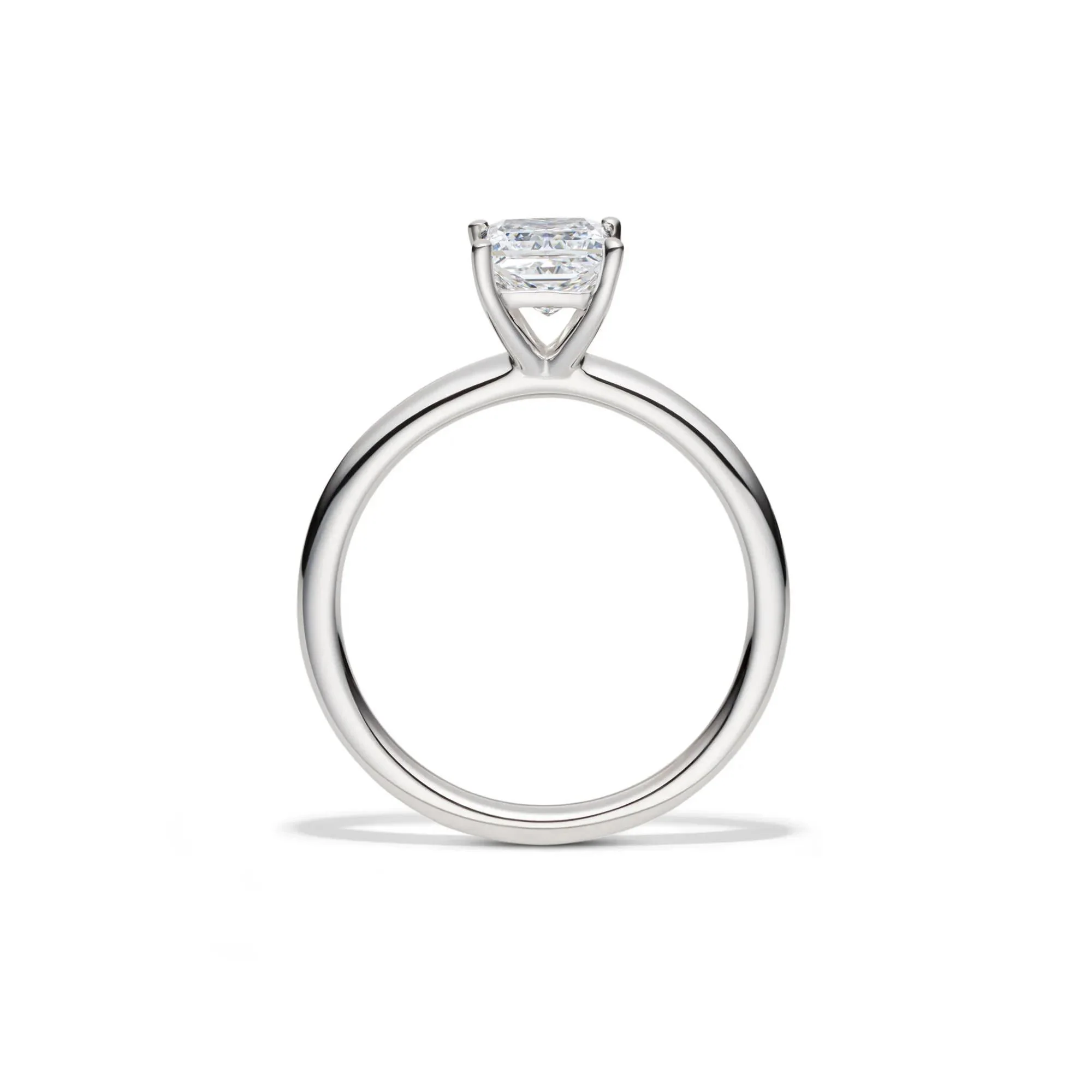Lab Grown Diamond Princess-Cut Solitaire Engagement Ring 14K White Gold (1 CT.) Size 5.5 2mm - Image 2