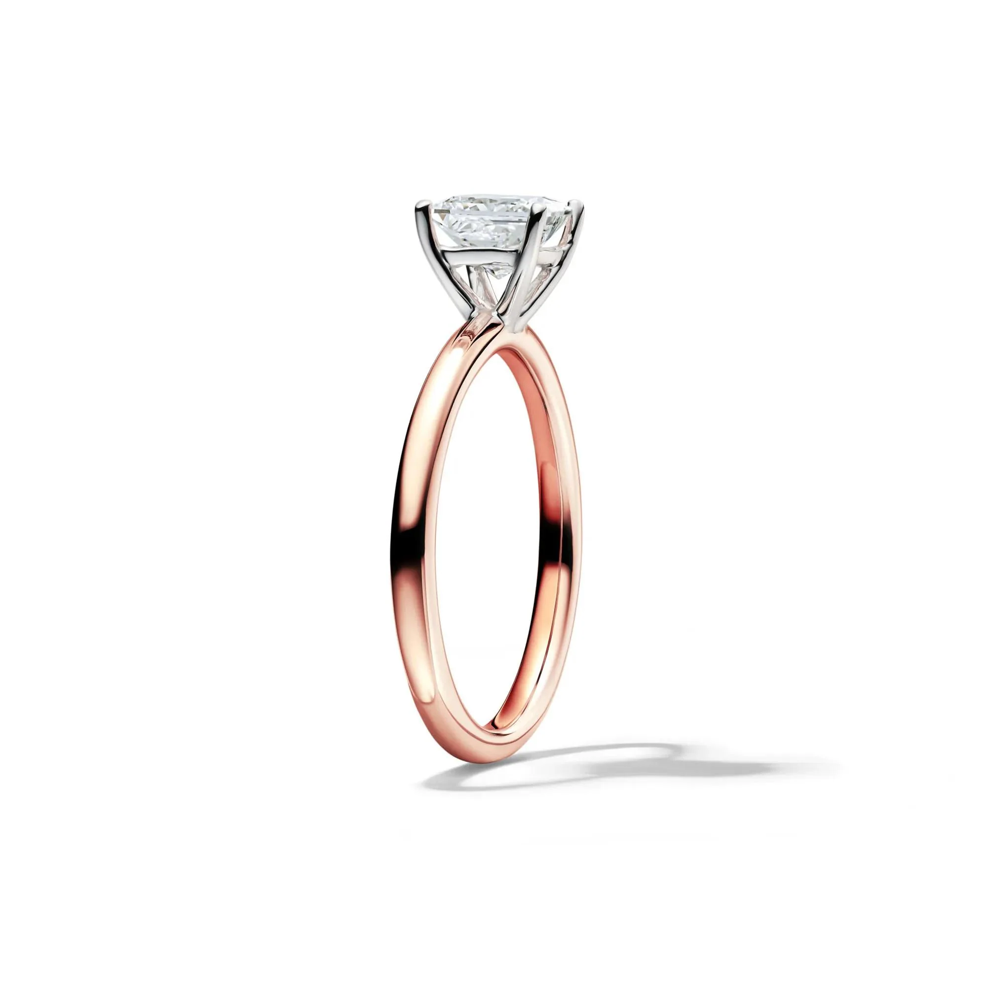 Lab Grown Diamond Princess-Cut Solitaire Engagement Ring 14K Rose Gold (1 CT.) Size 9.5 2mm - Image 3
