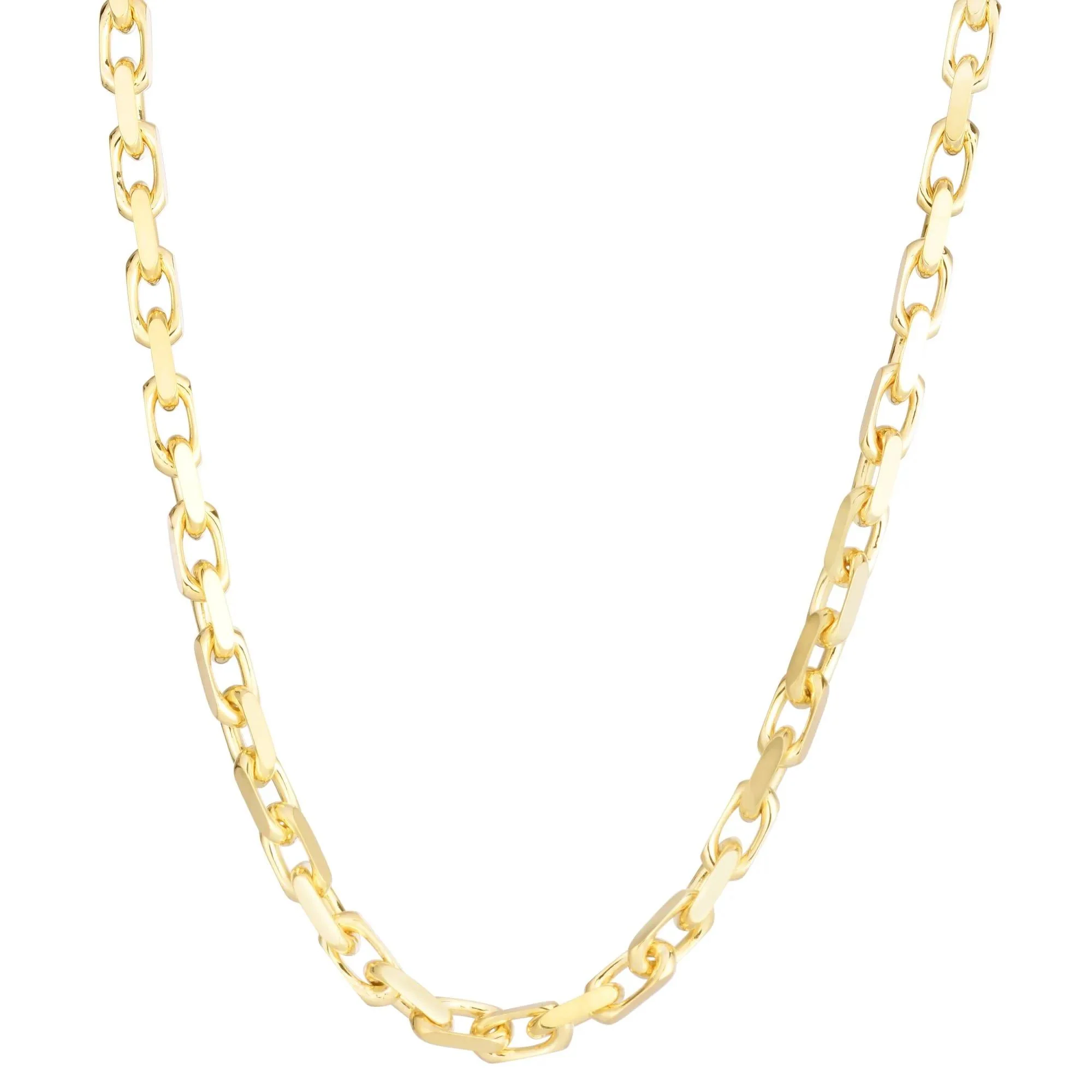 Solid French Cable Chain 14K Yellow Gold Necklace Size 24"