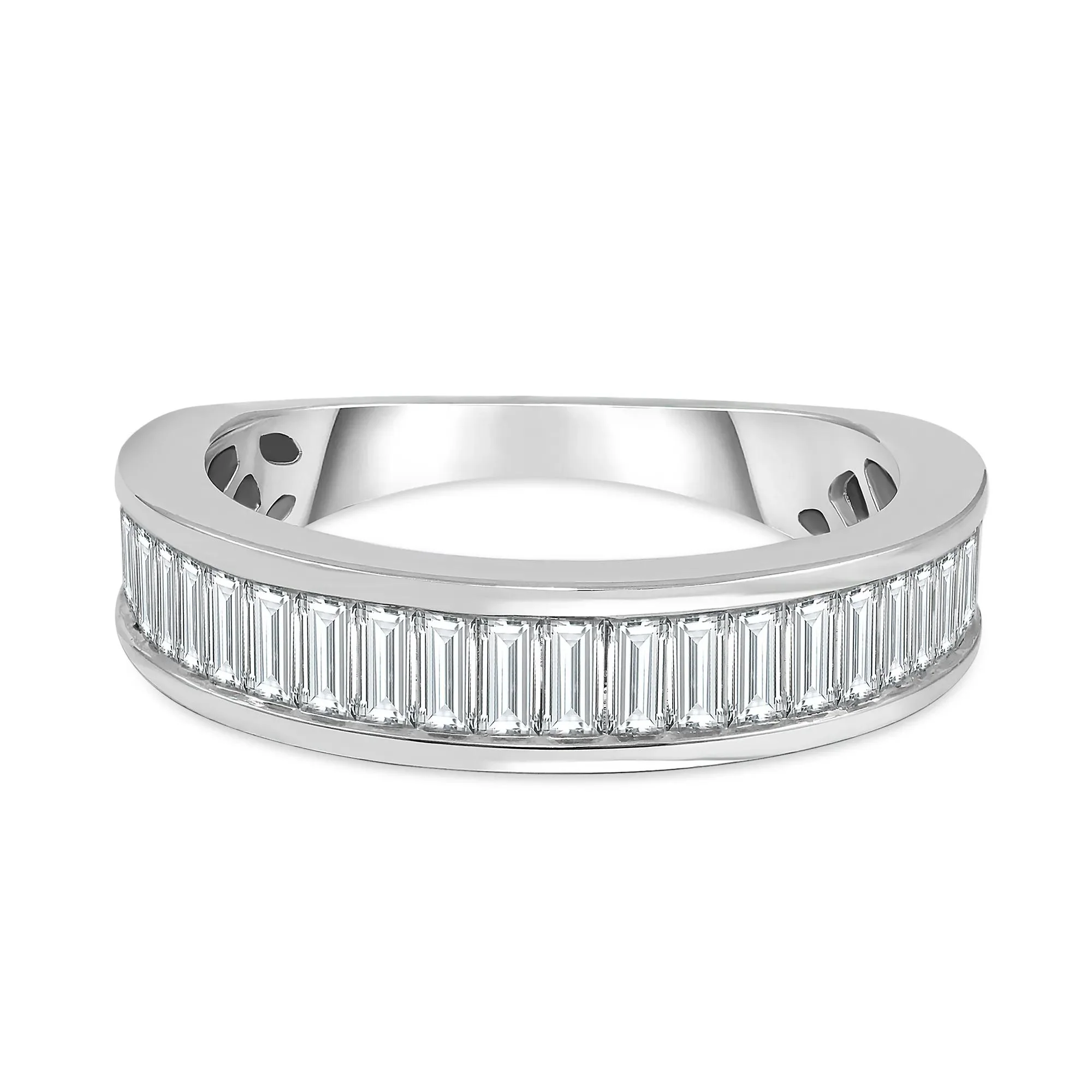 1 CT. Tw. Lab Grown Diamond Band Ring 14K White Gold Size 6.5
