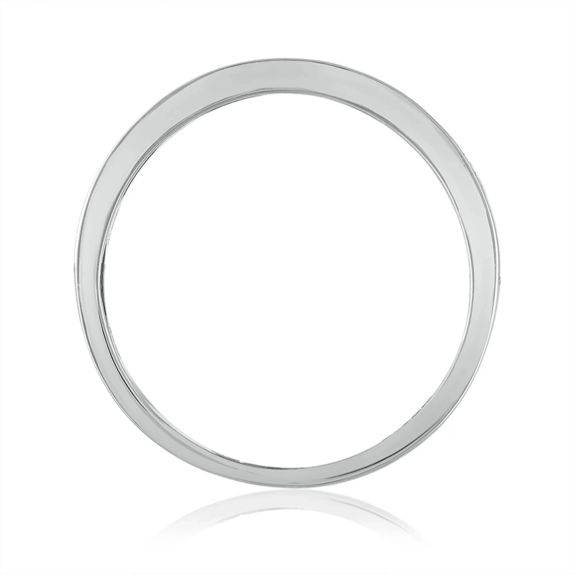 1/2 CT. Tw. Diamond Engagement Set 14K White Gold Ring Round Brilliant Cut Size 6.5 3mm - Image 3