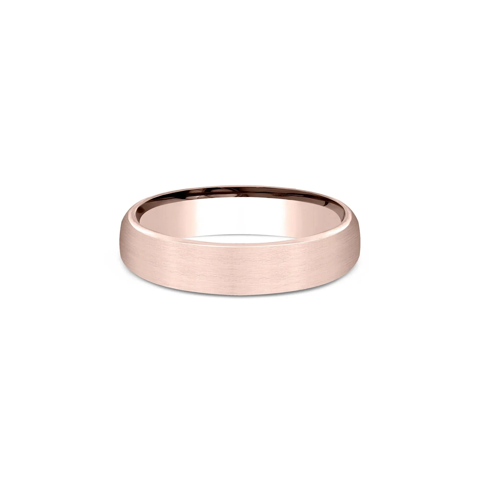 Wedding Band Ring 14K Rose Gold Size 12 4.5mm