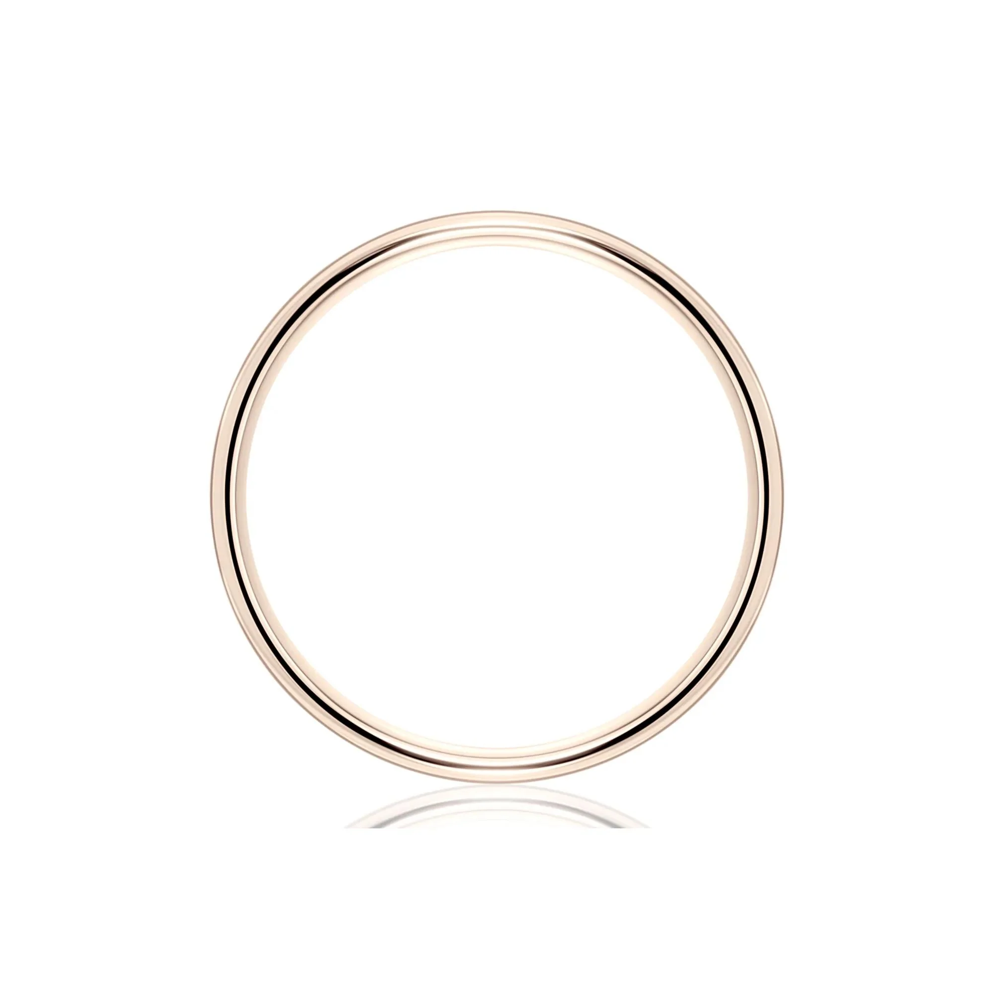 Wedding Band Ring 14K Rose Gold Size 4.5 4.5mm - Image 2