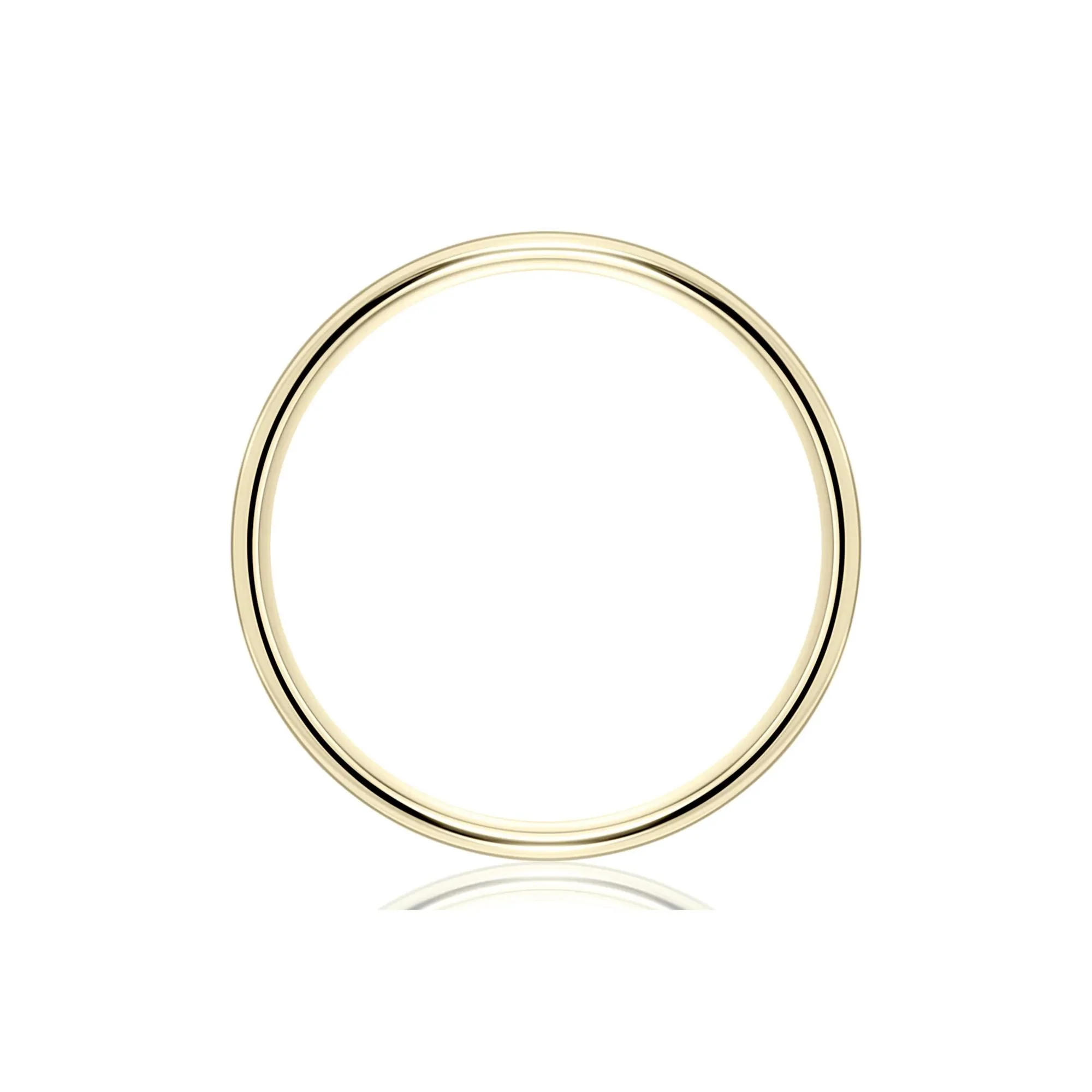 Wedding Band Ring 14K Yellow Gold Size 5.5 4.5mm - Image 2