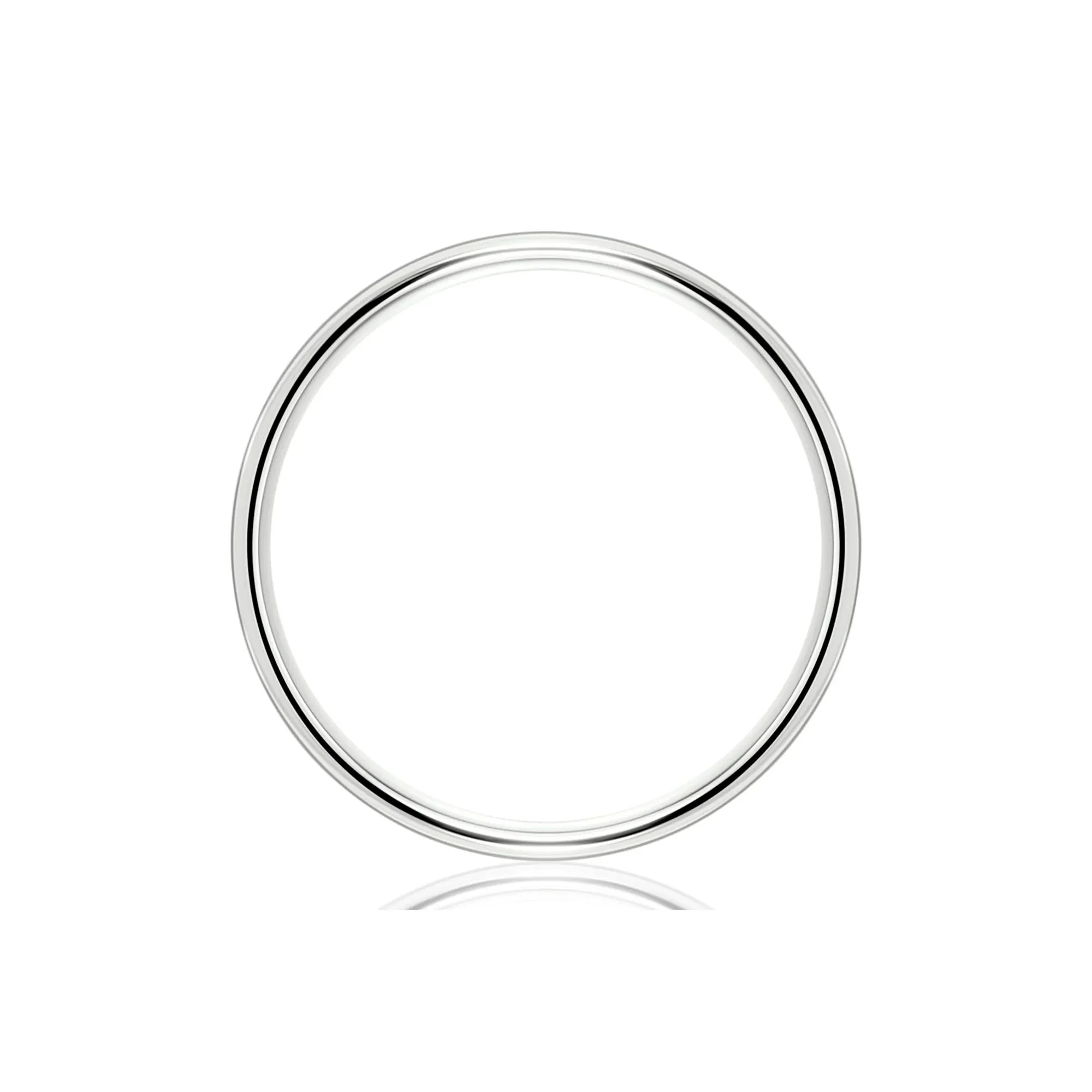 Wedding Band Ring Platinum White Size 12.5.5mm - Image 2