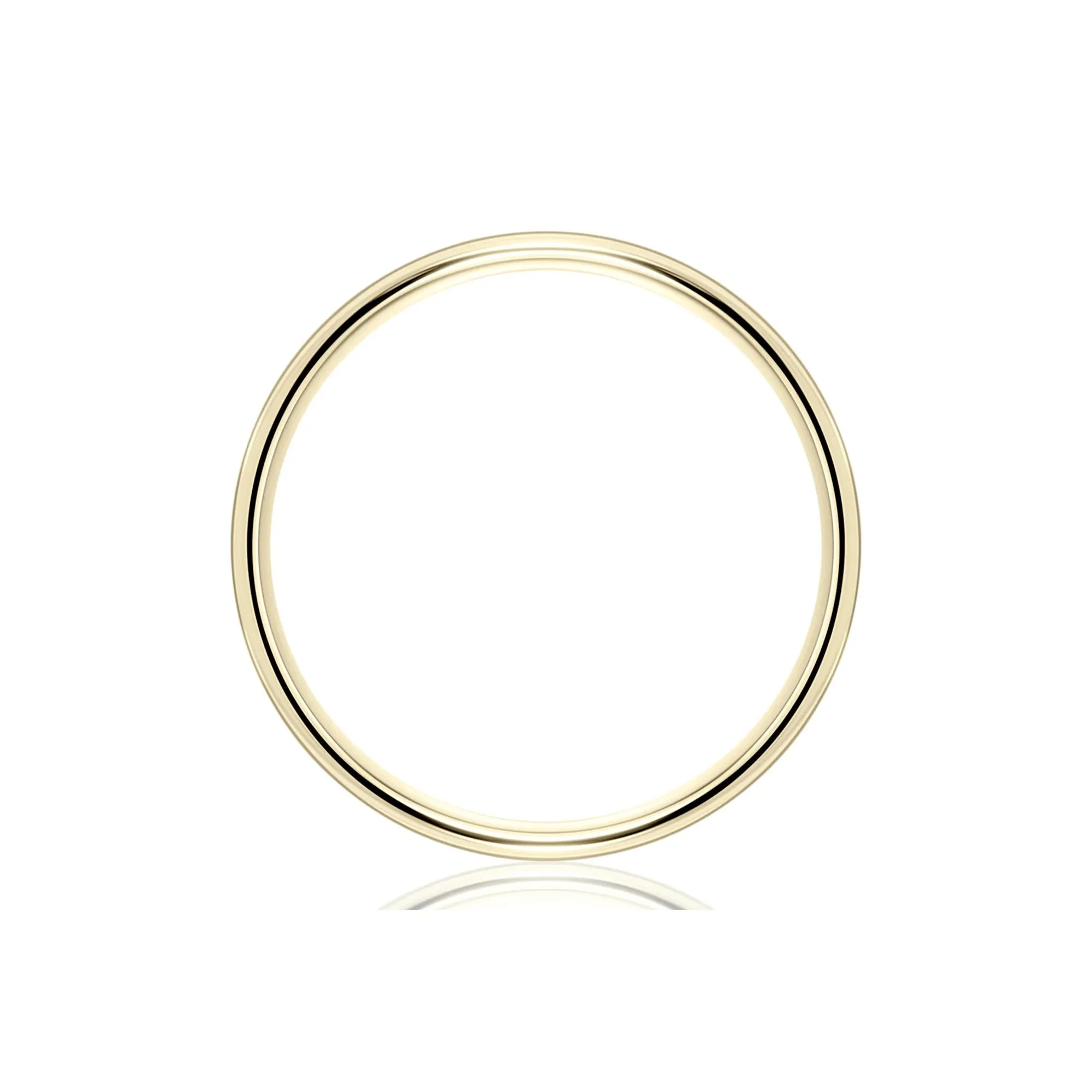 Wedding Band Ring 14K Yellow Gold Size 6 7.5mm - Image 2