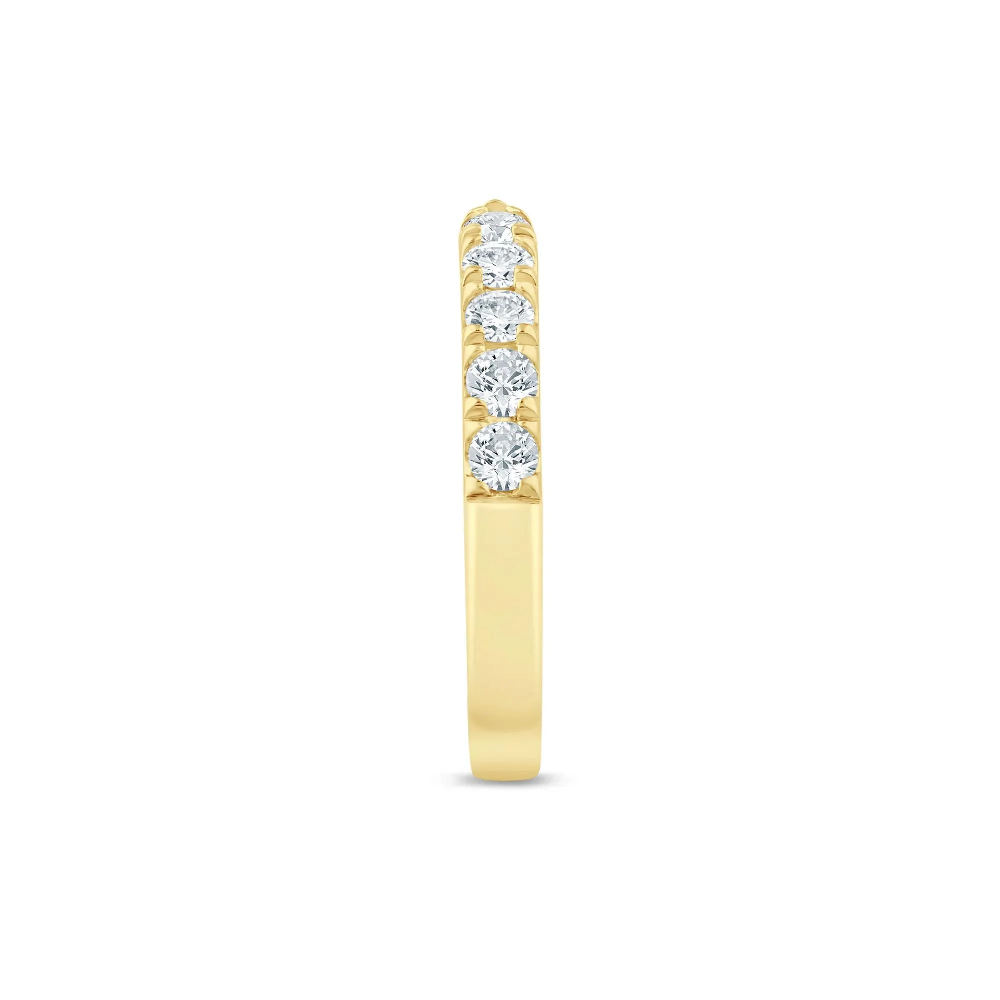 5/8 CT. Tw. Lab Grown Diamond Open Anniversary Band Ring 14K Yellow Gold Size 6.5 2.5mm - Image 3